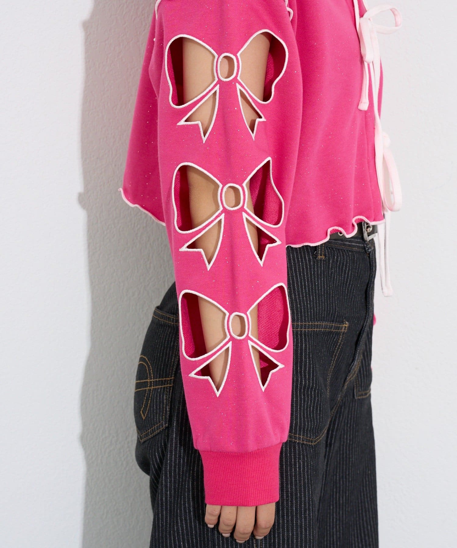 CIAOPANIC(チャオパニック) 【エルフ×CIAOPANIC】#アゲリボンぶち抜きスウェット