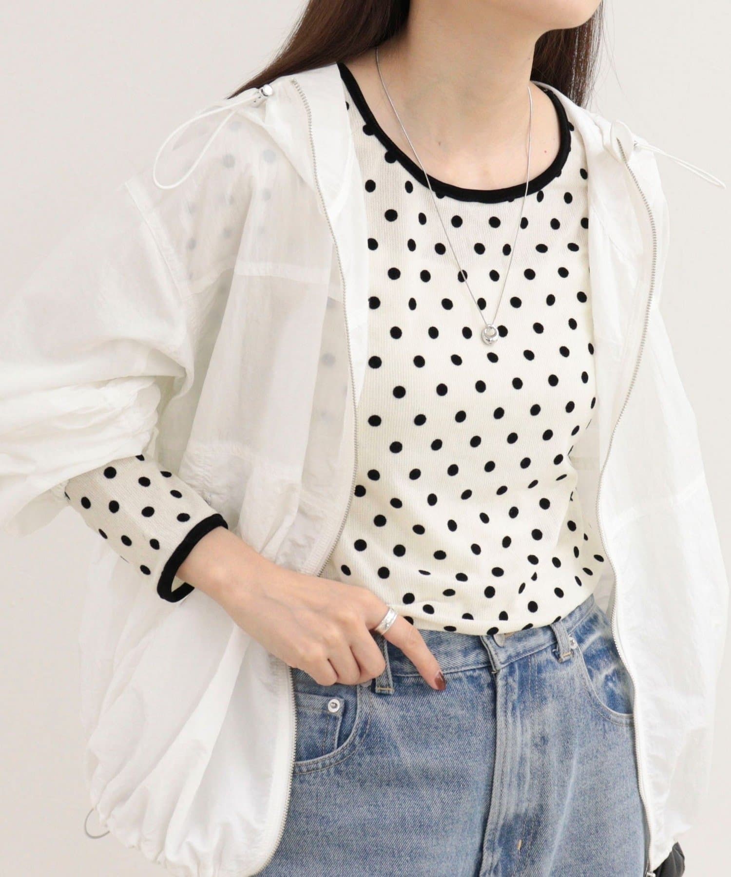 FREDY & GLOSTER(フレディ アンド グロスター) チュールドットロンＴシャツ
