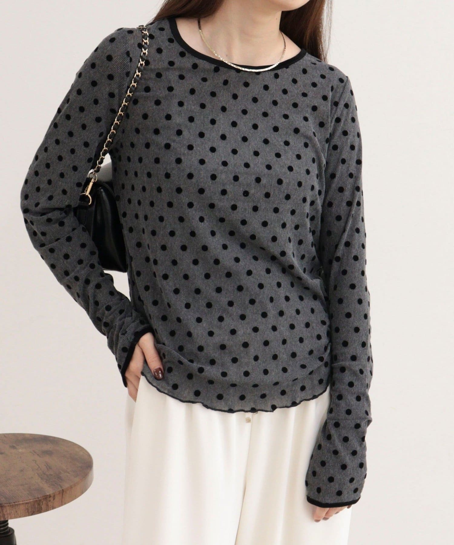 FREDY & GLOSTER(フレディ アンド グロスター) チュールドットロンＴシャツ