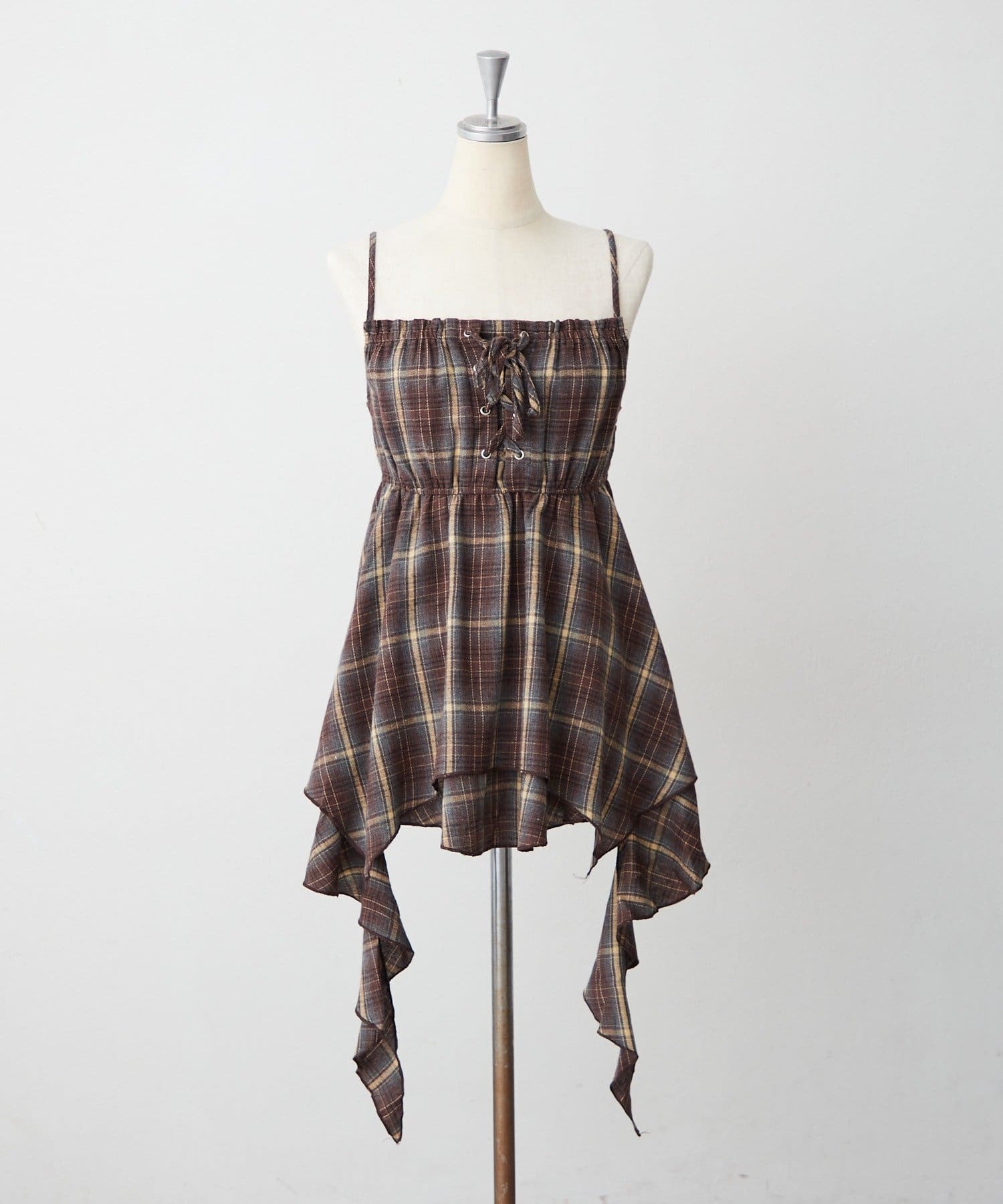 NICE CLAUP / OLIVE des OLIVE OUTLET(ナイスクラップ  / オリーブ デ オリーブ アウトレット) 【continuer】レースアップキャミチュニック
