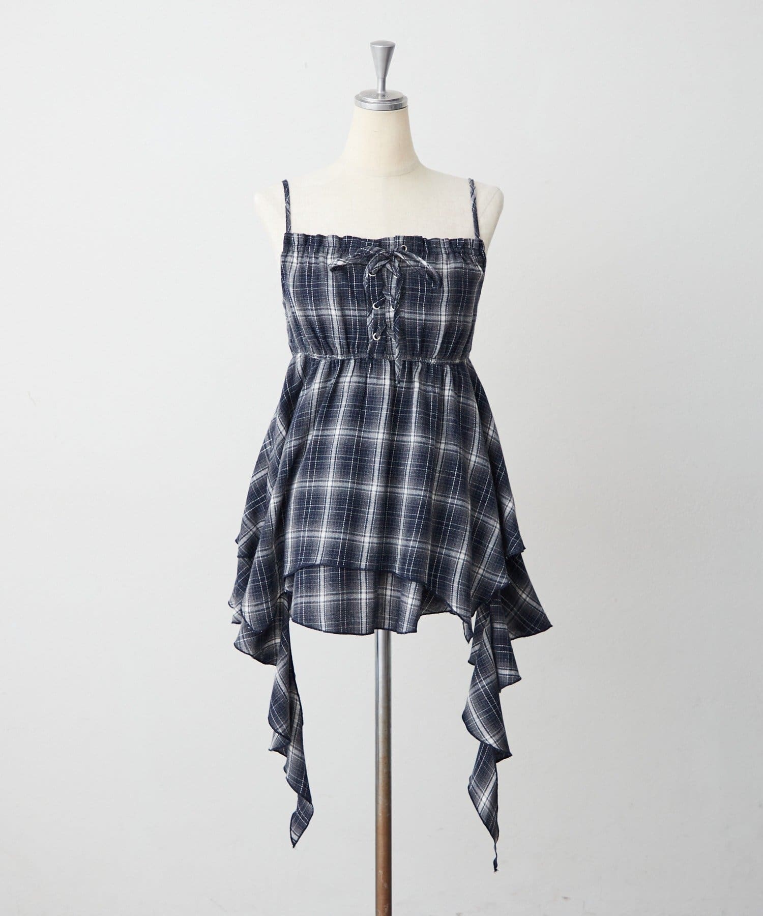 NICE CLAUP / OLIVE des OLIVE OUTLET(ナイスクラップ  / オリーブ デ オリーブ アウトレット) 【continuer】レースアップキャミチュニック