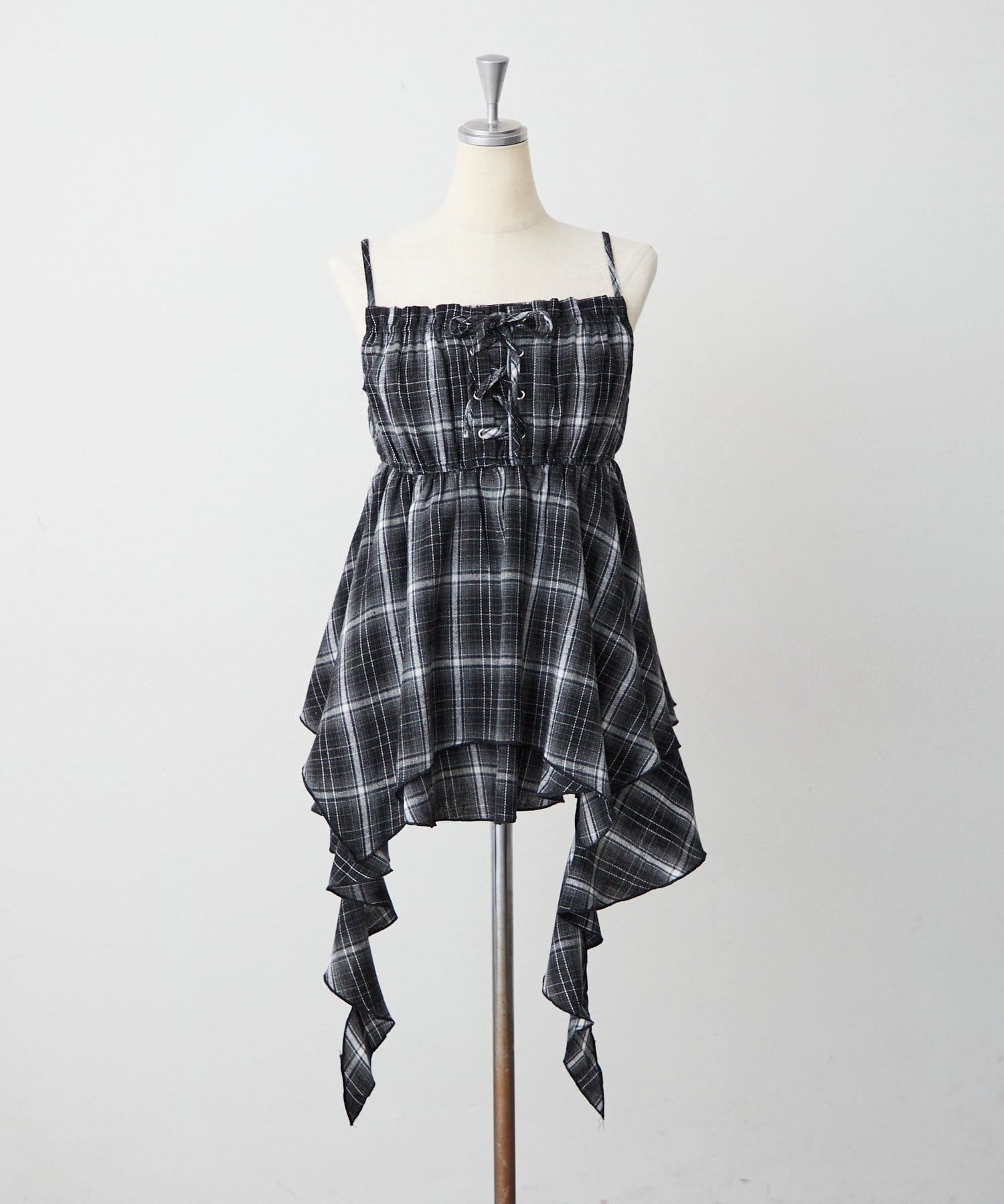 NICE CLAUP / OLIVE des OLIVE OUTLET(ナイスクラップ  / オリーブ デ オリーブ アウトレット) 【continuer】レースアップキャミチュニック