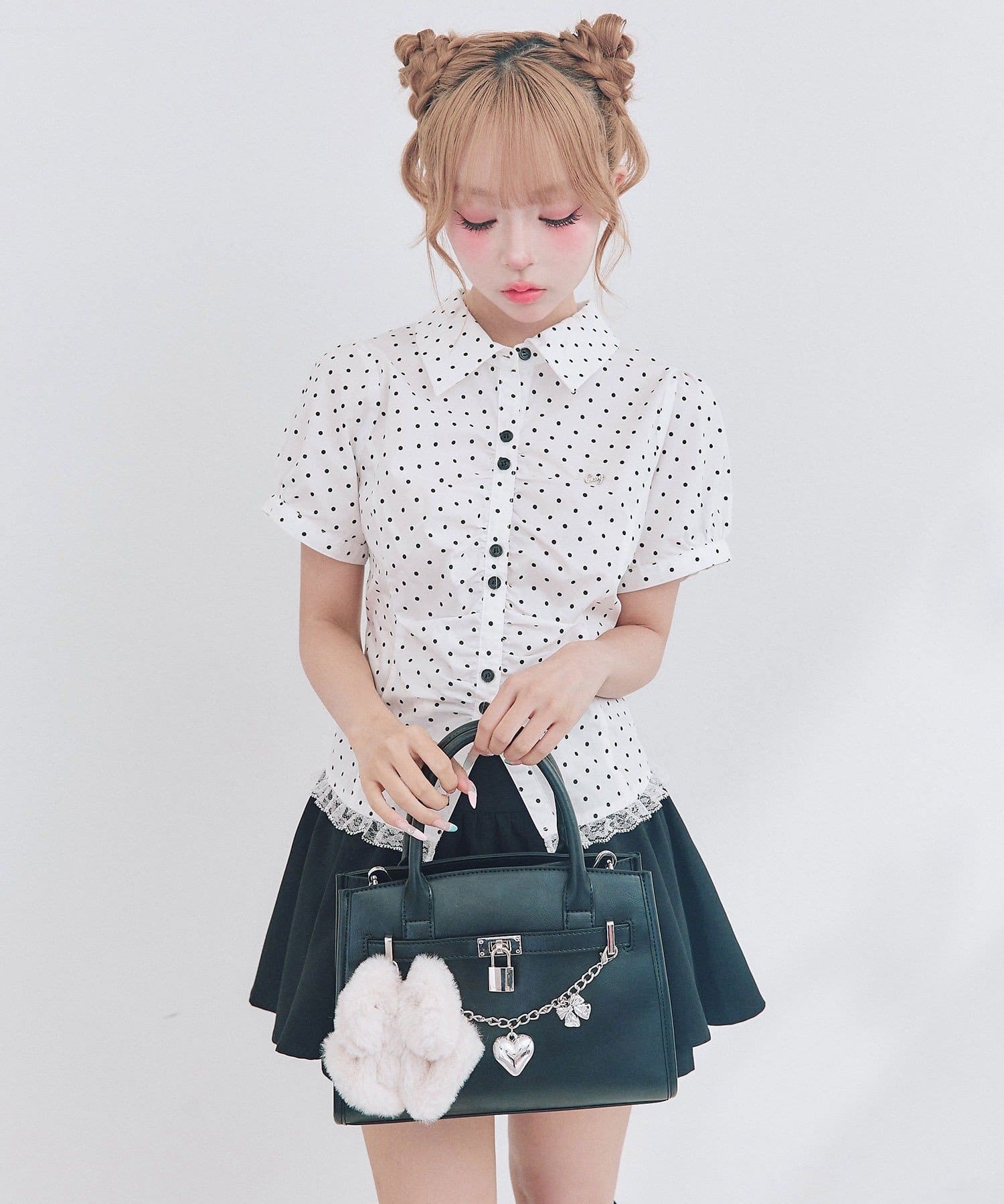 OLIVE des OLIVE(オリーブ デ オリーブ) フロントベルトミニトートバッグ