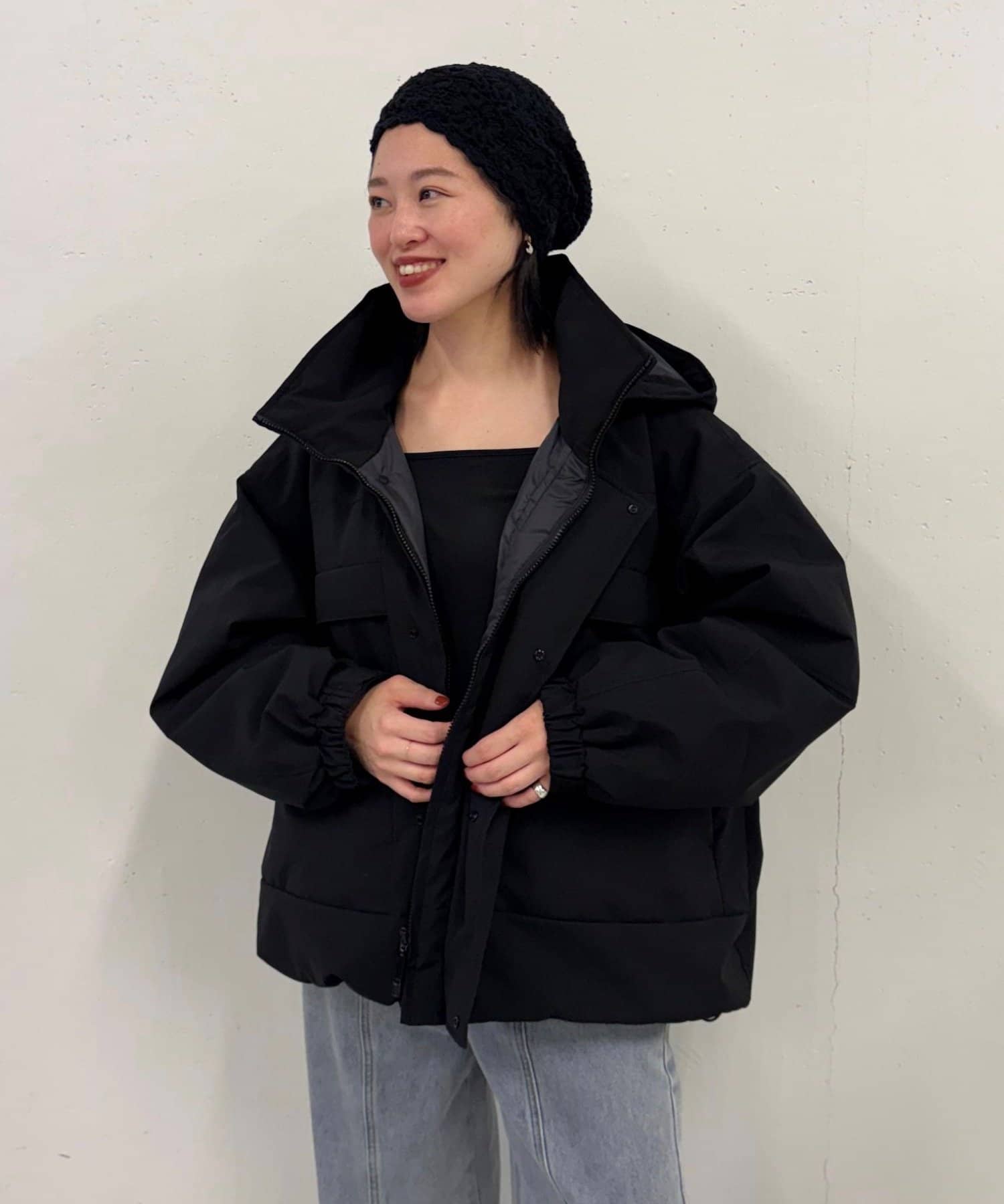 ear PAPILLONNER(イア パピヨネ) 【ouchi&uchida企画】中綿ボリュームフードインブルゾン