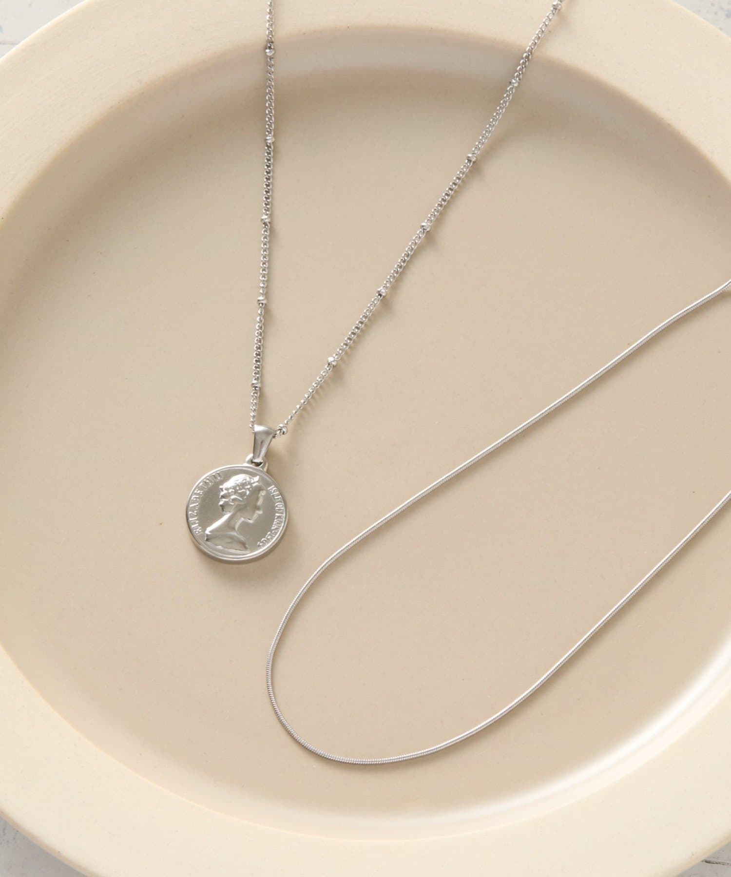 COLONY 2139(コロニー トゥーワンスリーナイン) 【ステンレス】2連コインネックレス