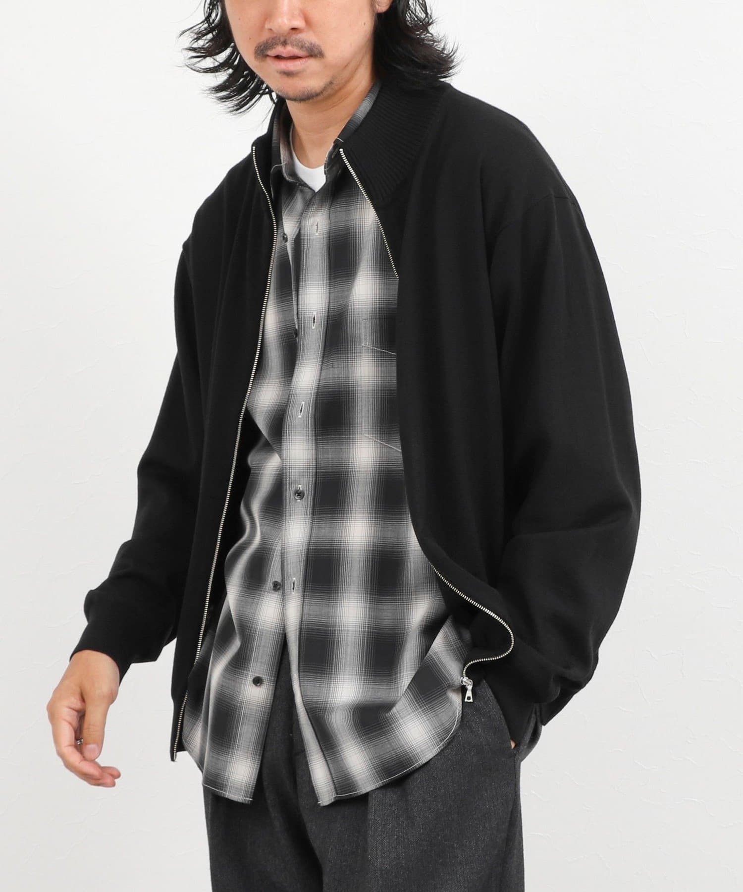 NOLLEY'S(ノーリーズ) ハイゲージウォッシャブルニットスタンドジップ 26AW