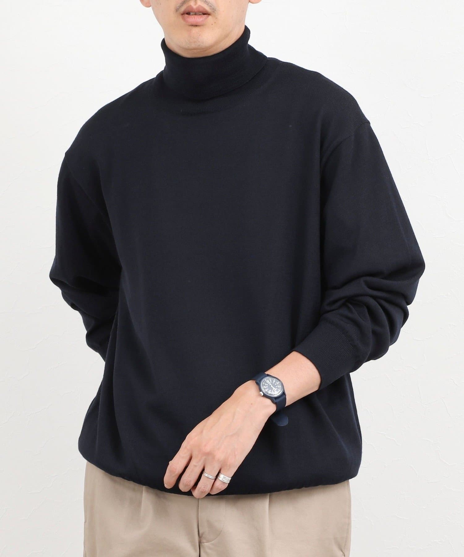 NOLLEY'S(ノーリーズ) ハイゲージウォッシャブルニットタートルネック 26AW