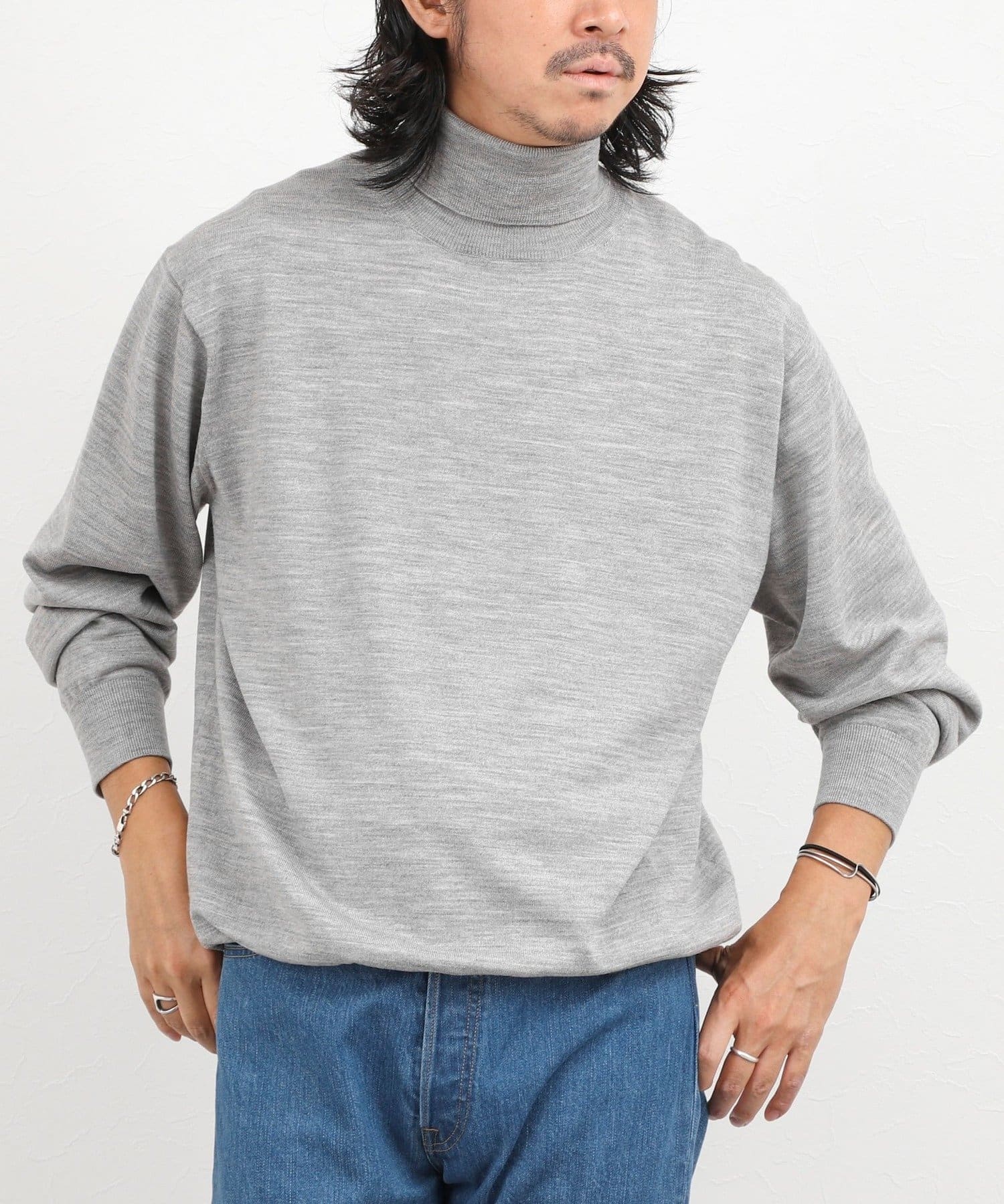 NOLLEY'S(ノーリーズ) ハイゲージウォッシャブルニットタートルネック 26AW