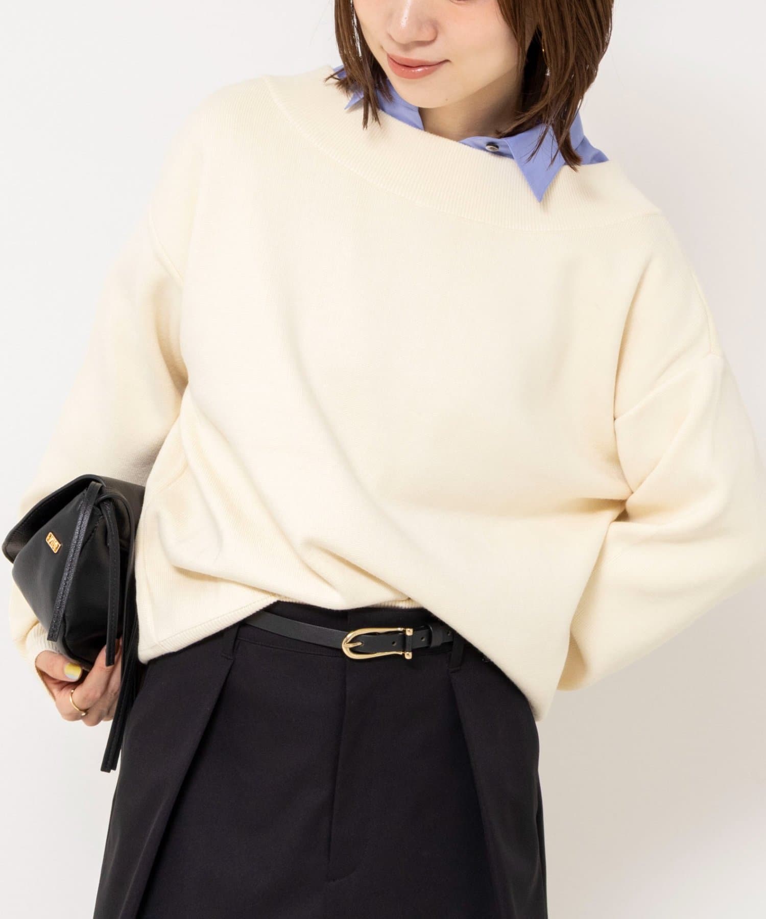 NOLLEY'S(ノーリーズ) 【WEB限定】ウォッシャブルダブルジップ2WAYニット