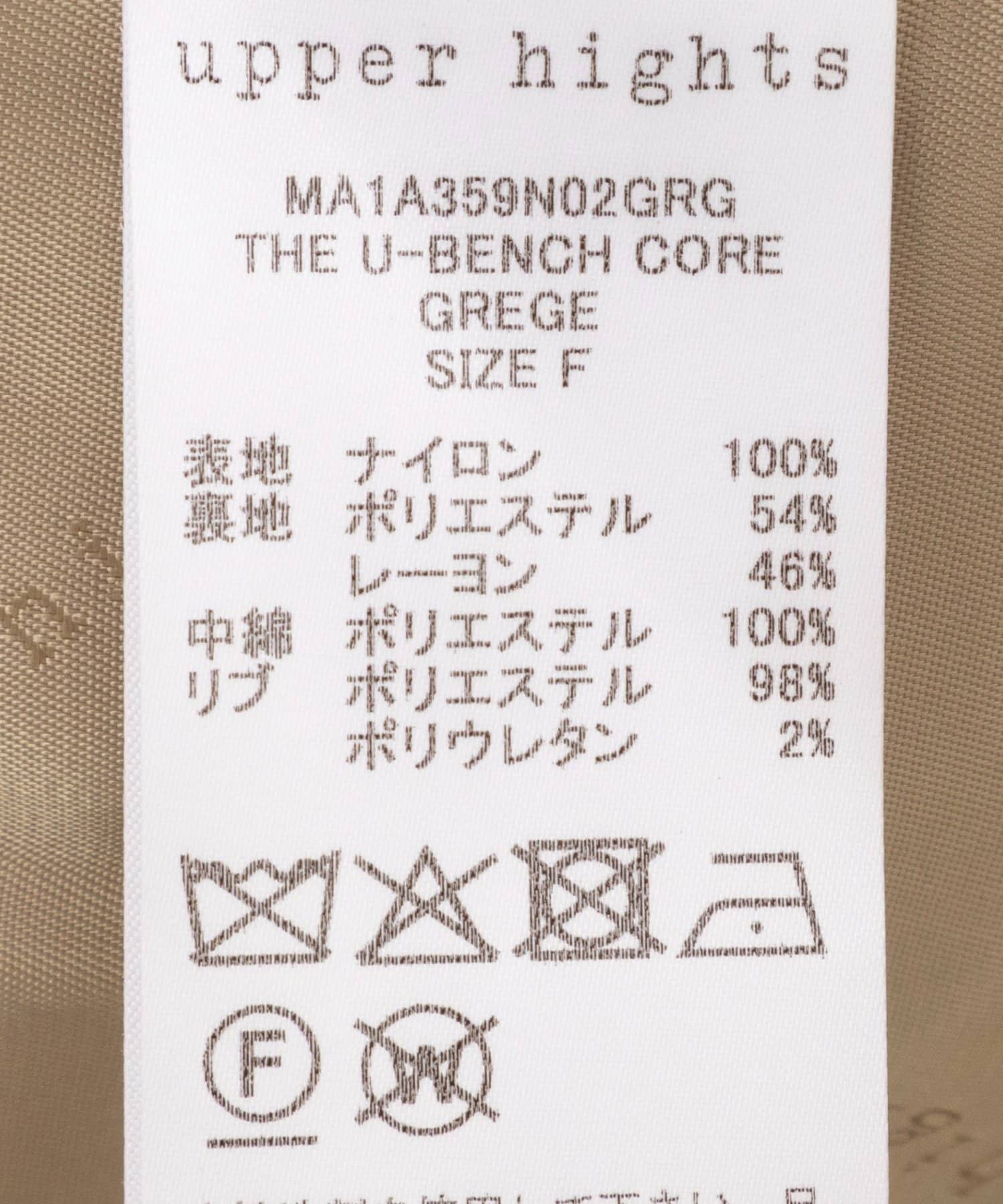 NOLLEY'S(ノーリーズ) 【upper hights/アッパーハイツ】THE U-BENCH CORE