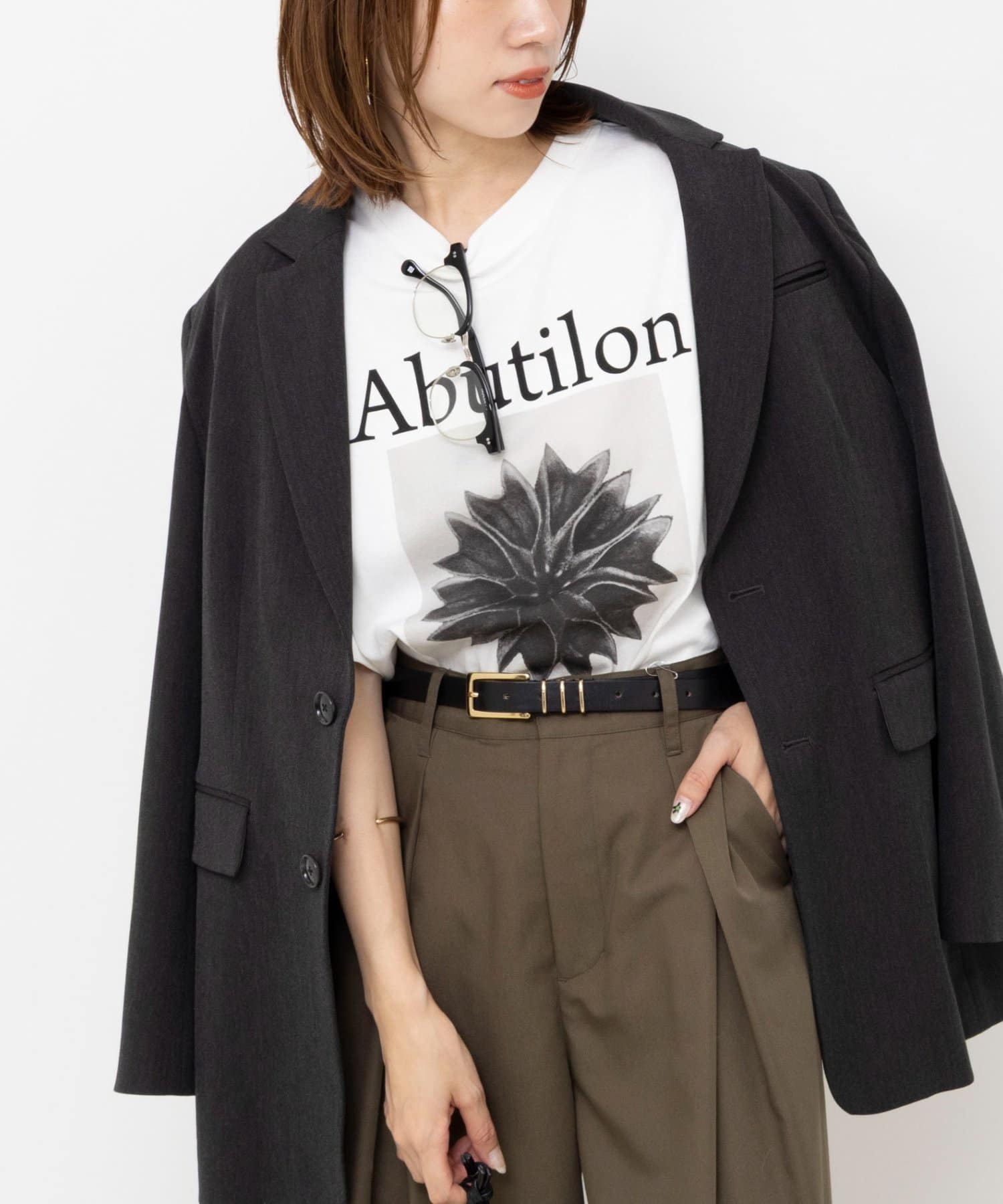 NOLLEY'S(ノーリーズ) 【WEB＆一部店舗限】【karl blossfeldt】プラントフォトＴシャツ