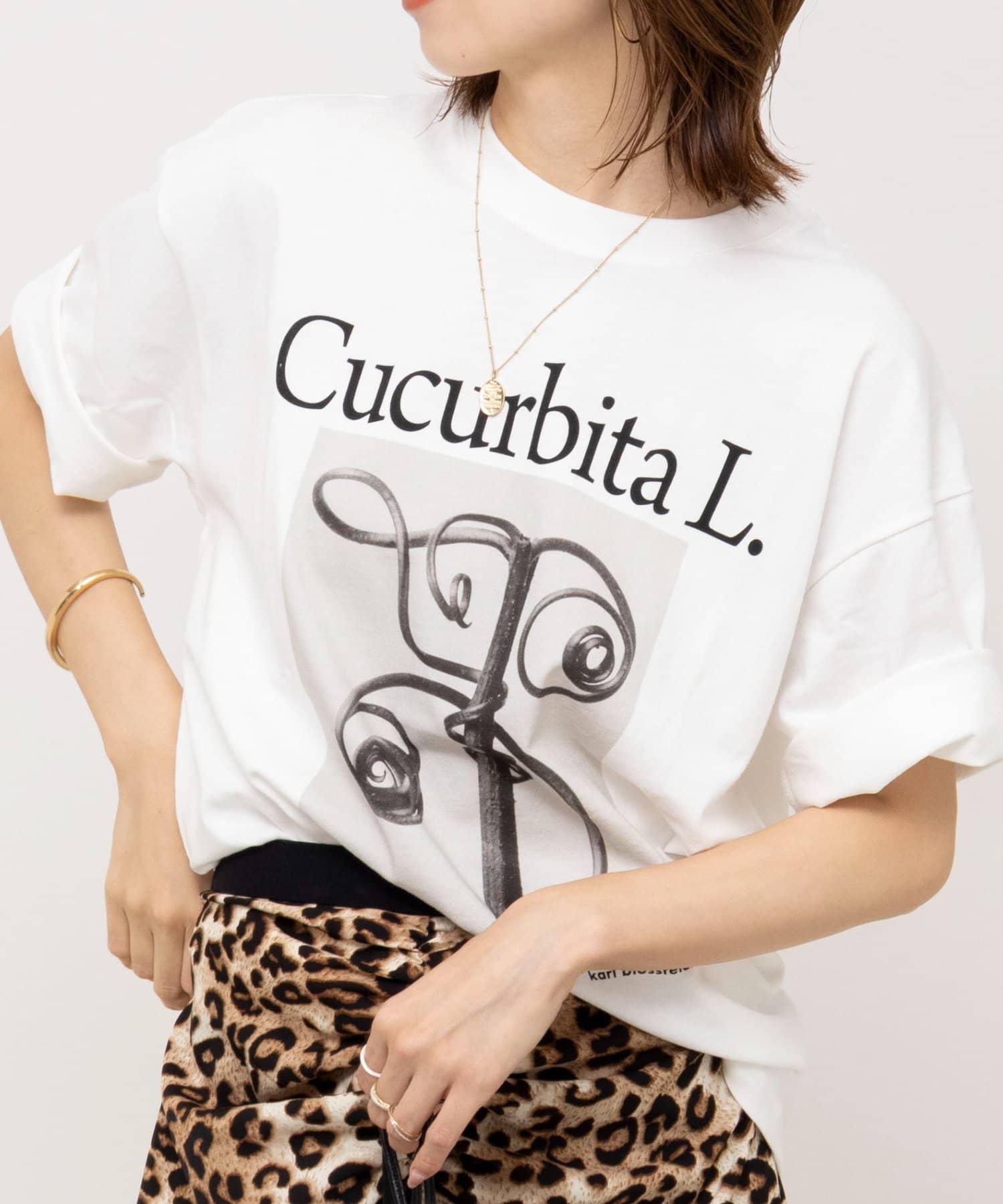 NOLLEY'S(ノーリーズ) 【WEB＆一部店舗限】【karl blossfeldt】プラントフォトＴシャツ