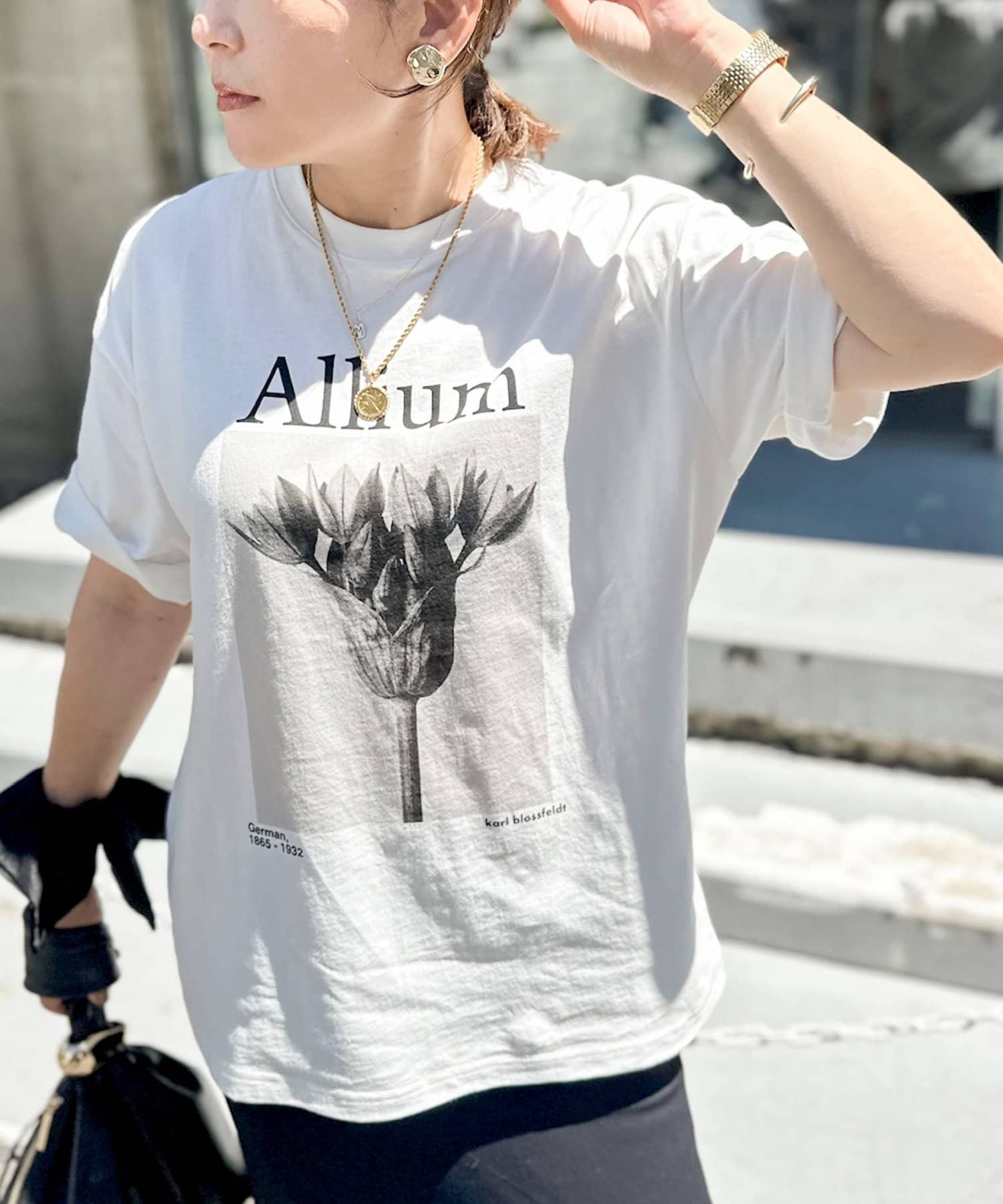 NOLLEY'S(ノーリーズ) 【WEB＆一部店舗限】【karl blossfeldt】プラントフォトＴシャツ