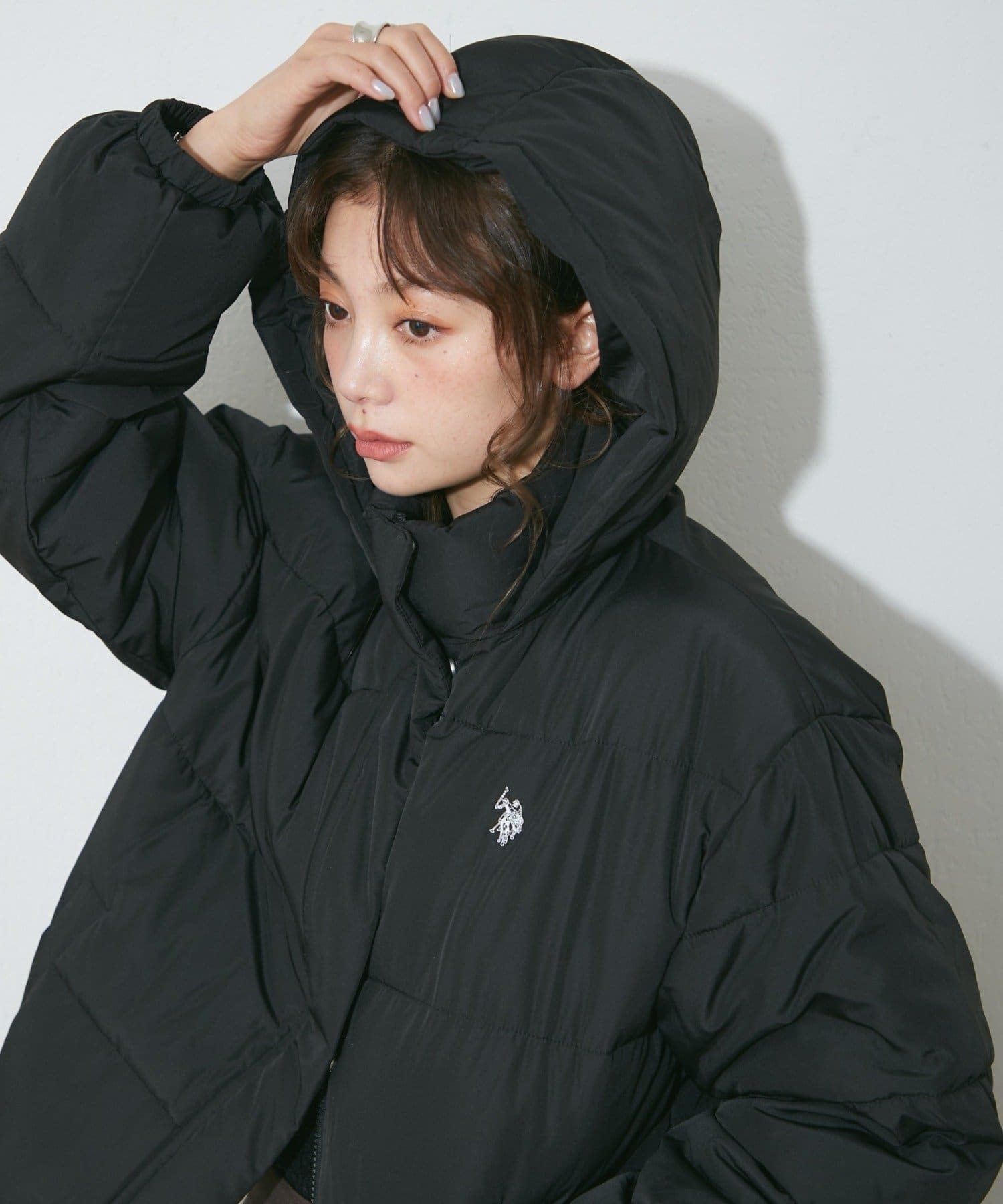 Remind me and forever(リマインドミーアンドフォーエバー) 【U.S. POLO ASSN.】【M/Lサイズ】フード中綿ブルゾン