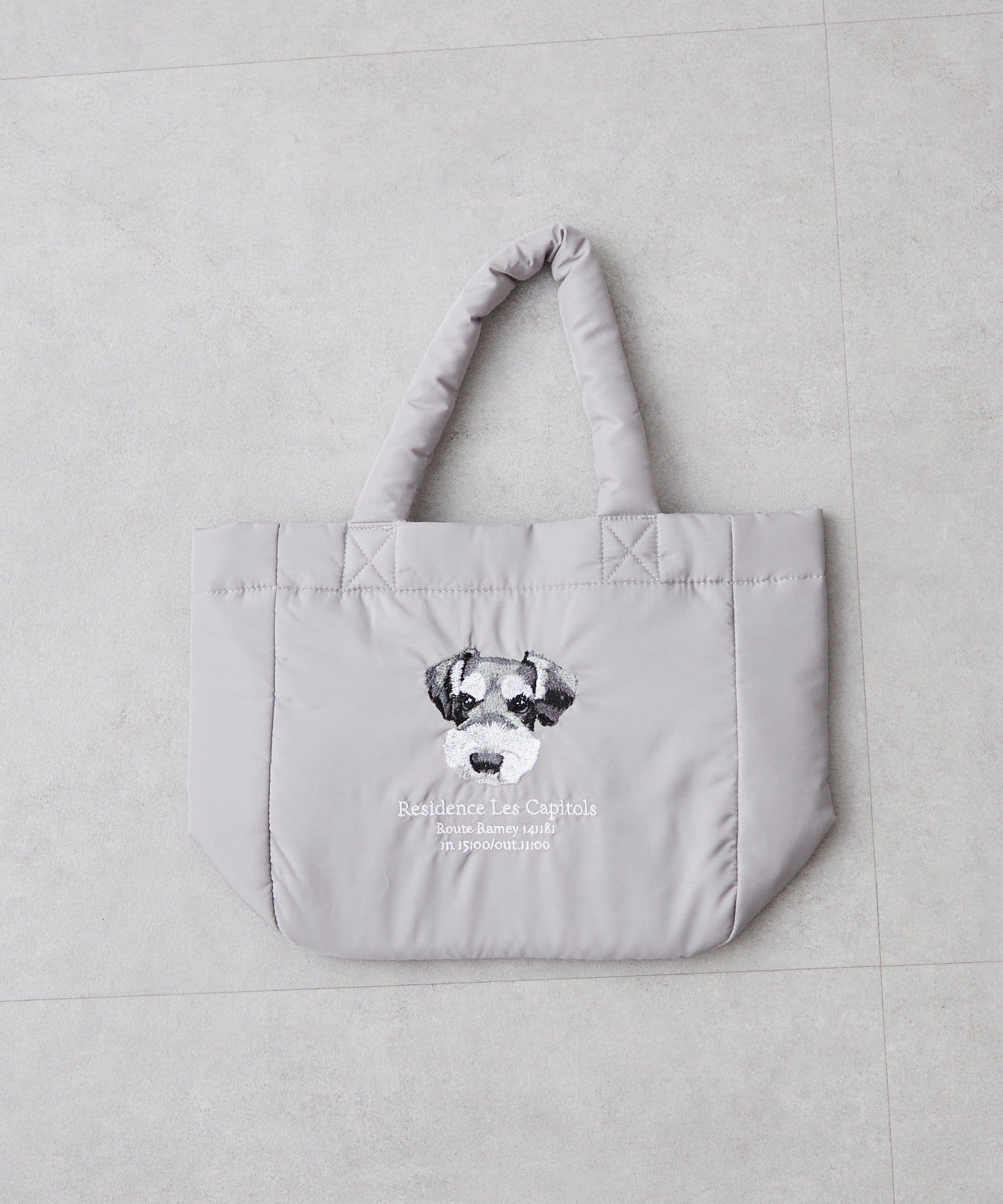 Remind me and forever(リマインドミーアンドフォーエバー) アニマル刺繍パフトート