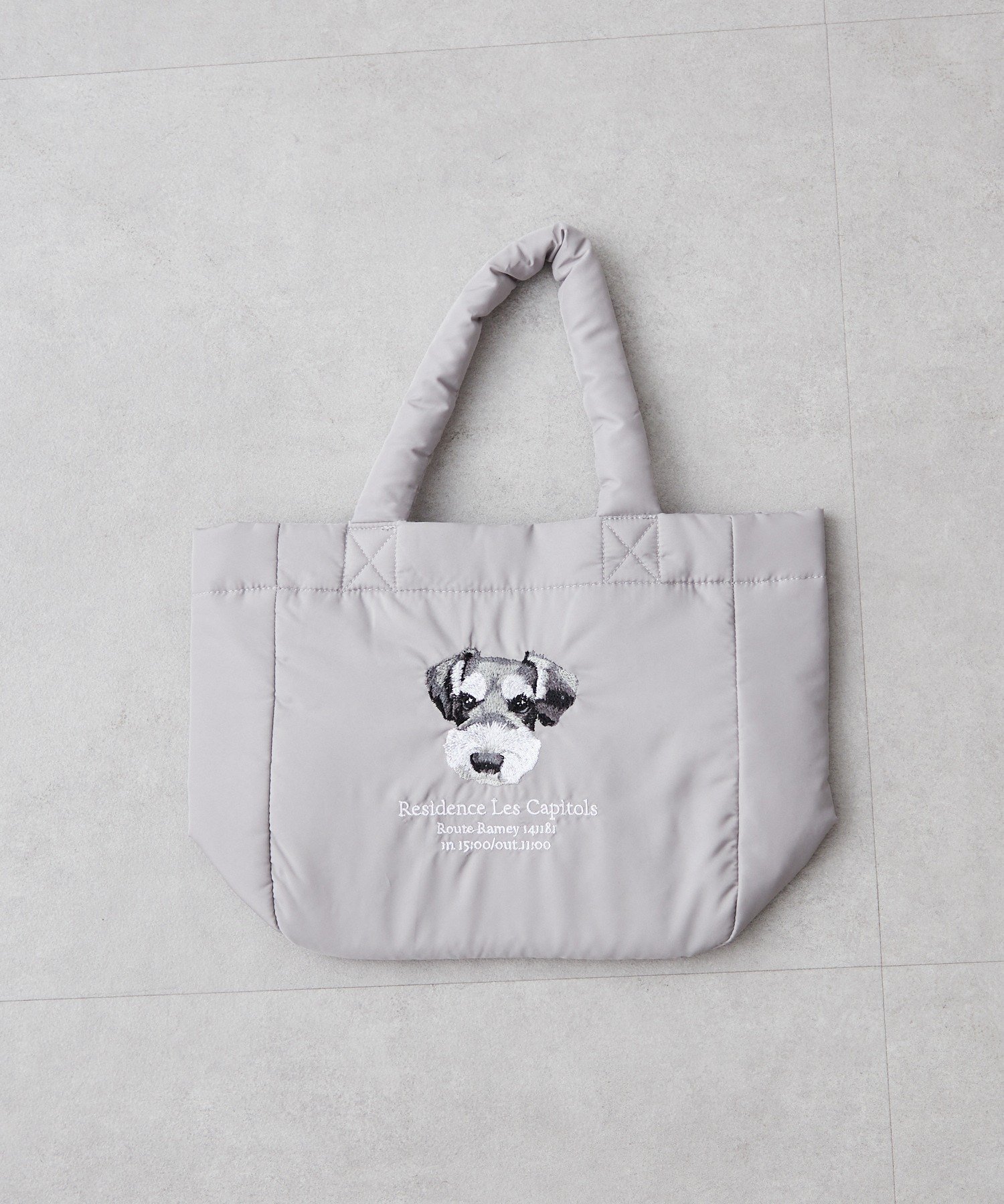 Remind me and forever(リマインドミーアンドフォーエバー) アニマル刺繍パフトート