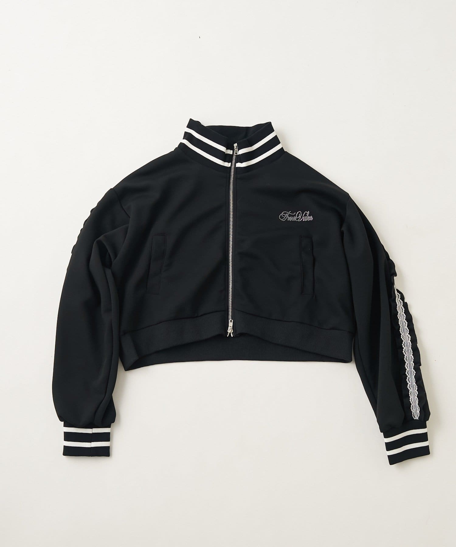 NICE CLAUP / OLIVE des OLIVE OUTLET(ナイスクラップ  / オリーブ デ オリーブ アウトレット) 【continuer】【セットアップ対応可】 キラキラロゴトラックジャケット