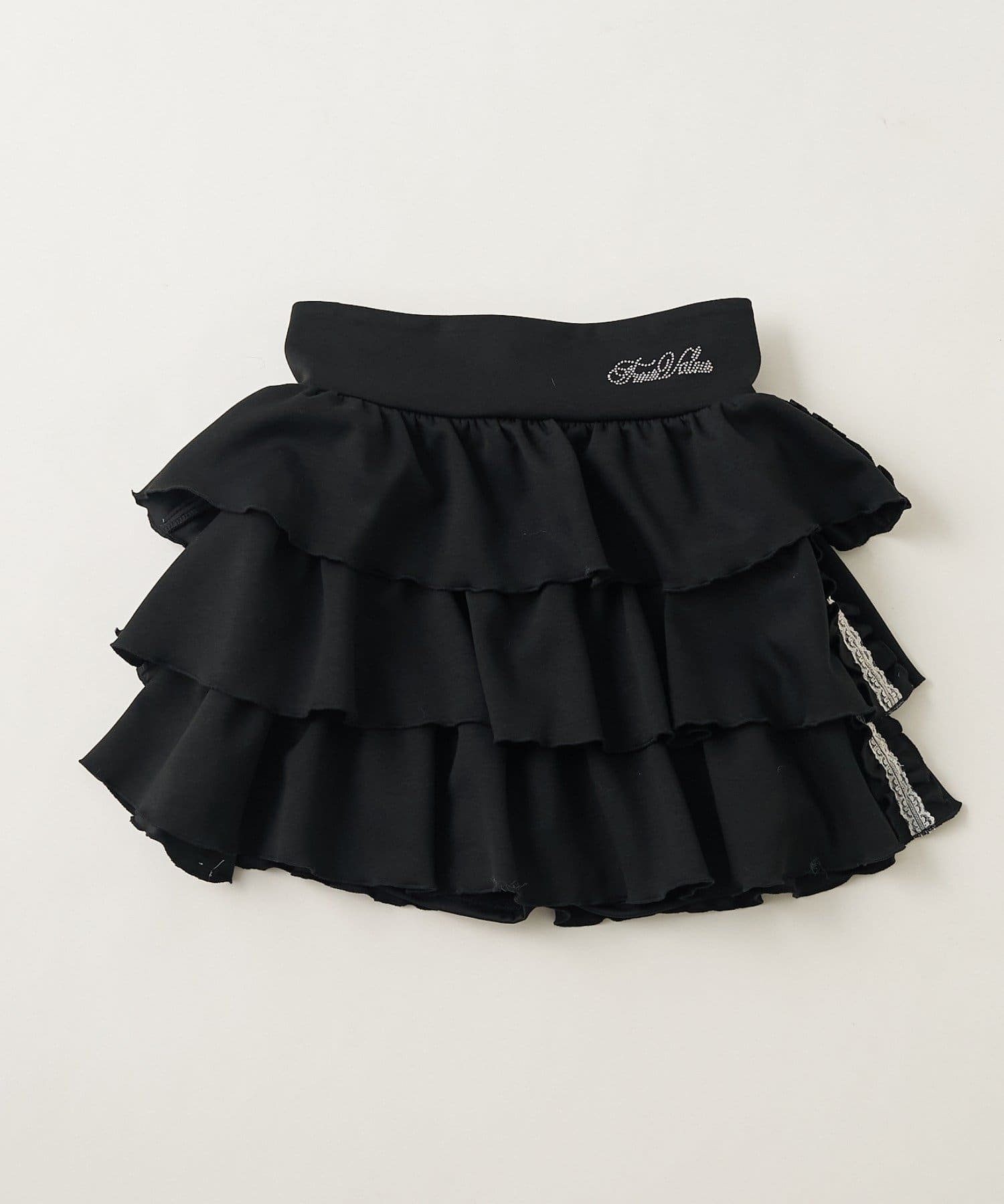 NICE CLAUP / OLIVE des OLIVE OUTLET(ナイスクラップ  / オリーブ デ オリーブ アウトレット) 【continuer】【セットアップ対応可】ラインダンボールフリルスカート
