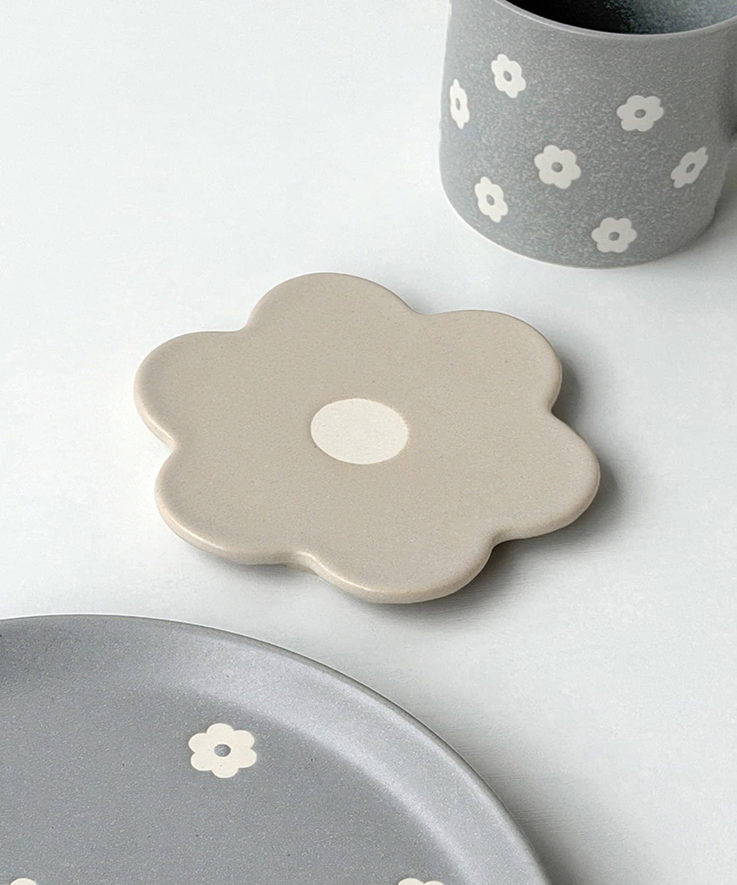 3COINS(スリーコインズ) 花柄コースター