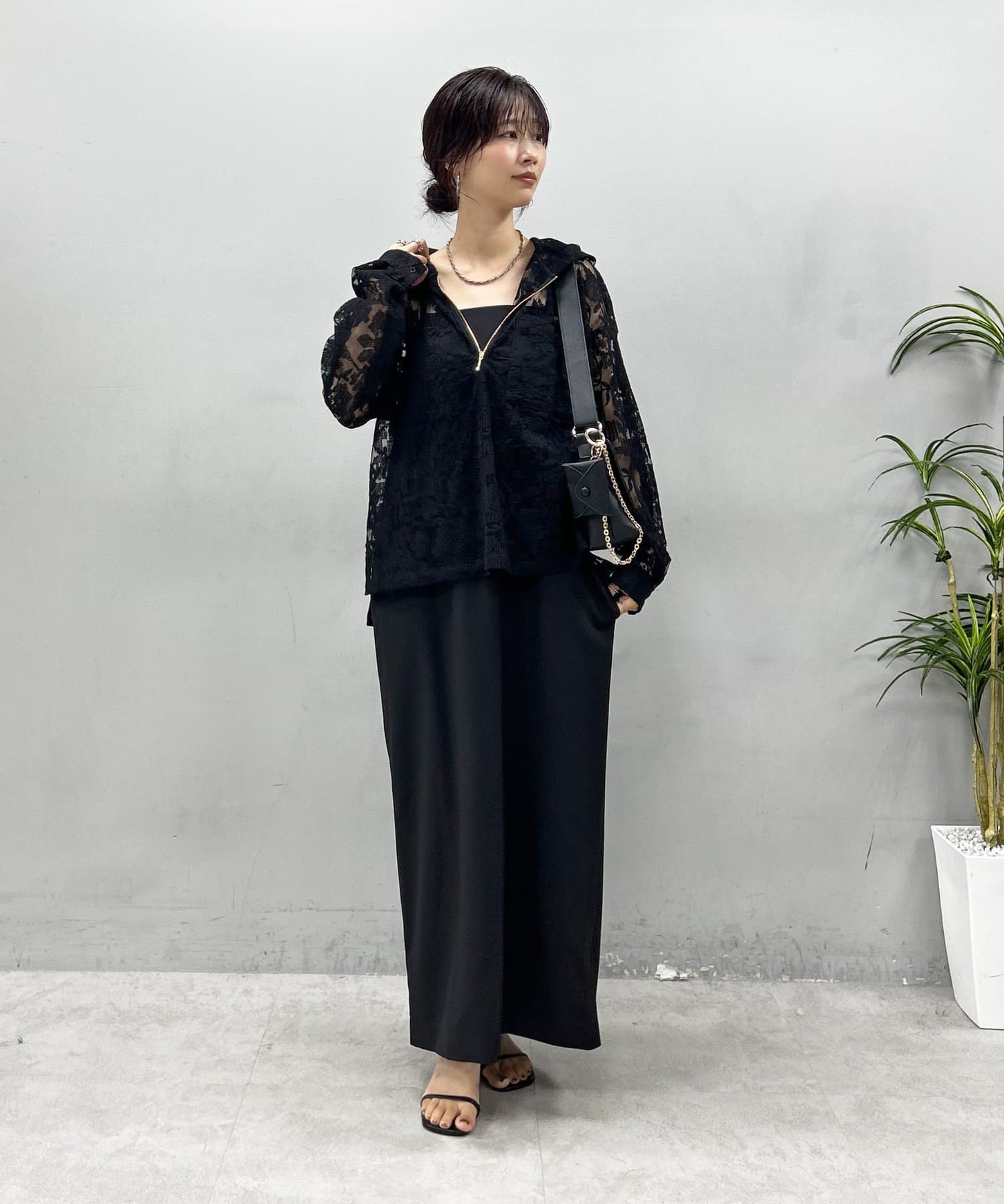LARUTA(ラルータ) 【Web限定】[Haruピック]フラワーコードレースフーディー
