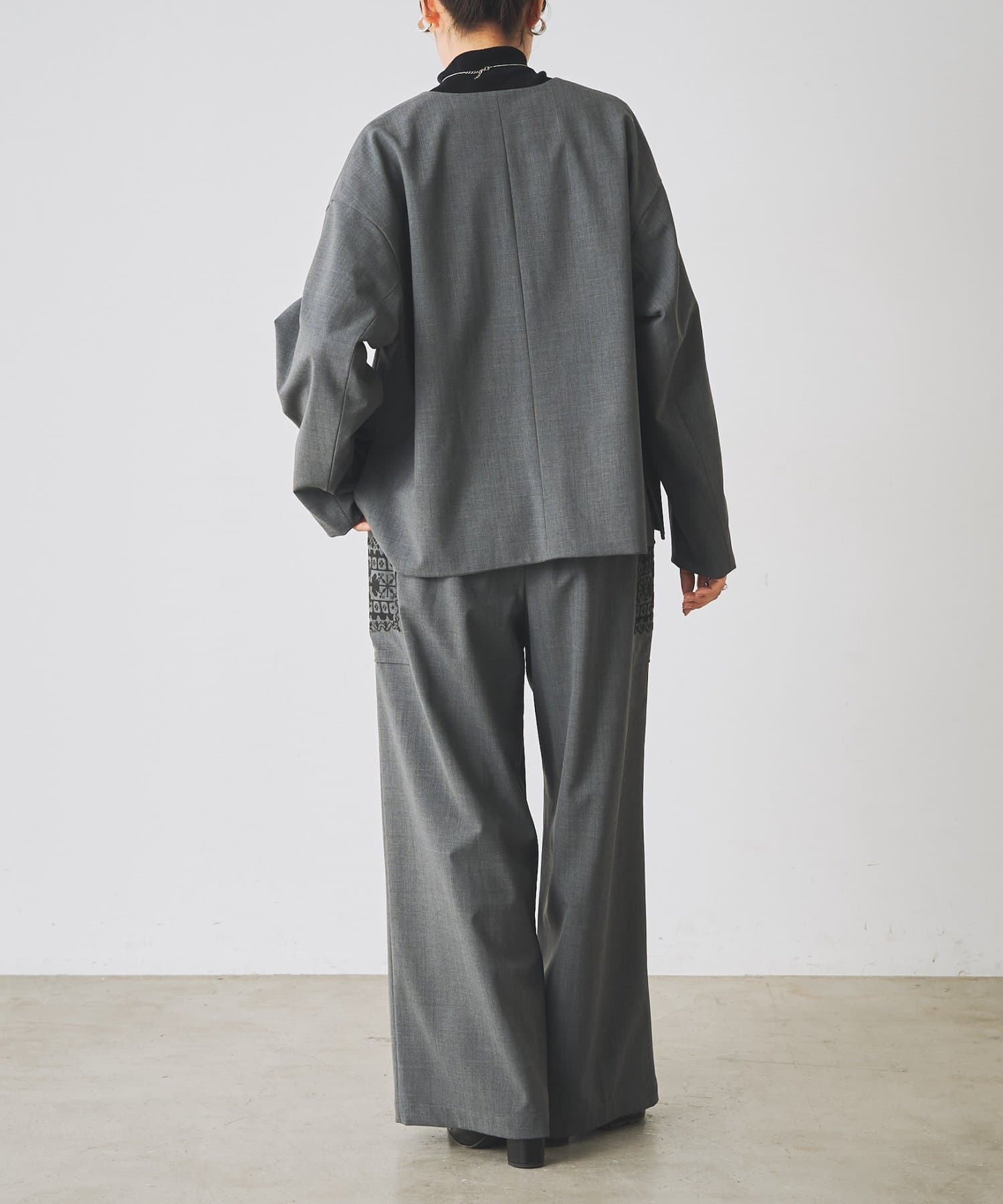 BEARDSLEY(ビアズリー) クロスステッチシャーリングパンツ《15 quinze》