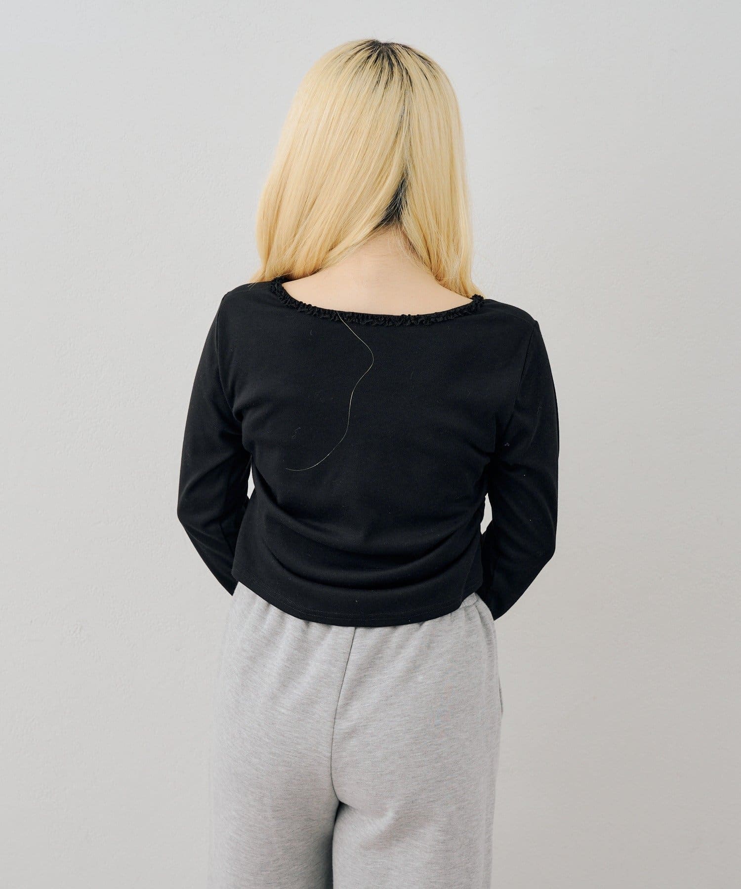 NICE CLAUP / OLIVE des OLIVE OUTLET(ナイスクラップ  / オリーブ デ オリーブ アウトレット) 【continuer】配色リボンドロストロンTee