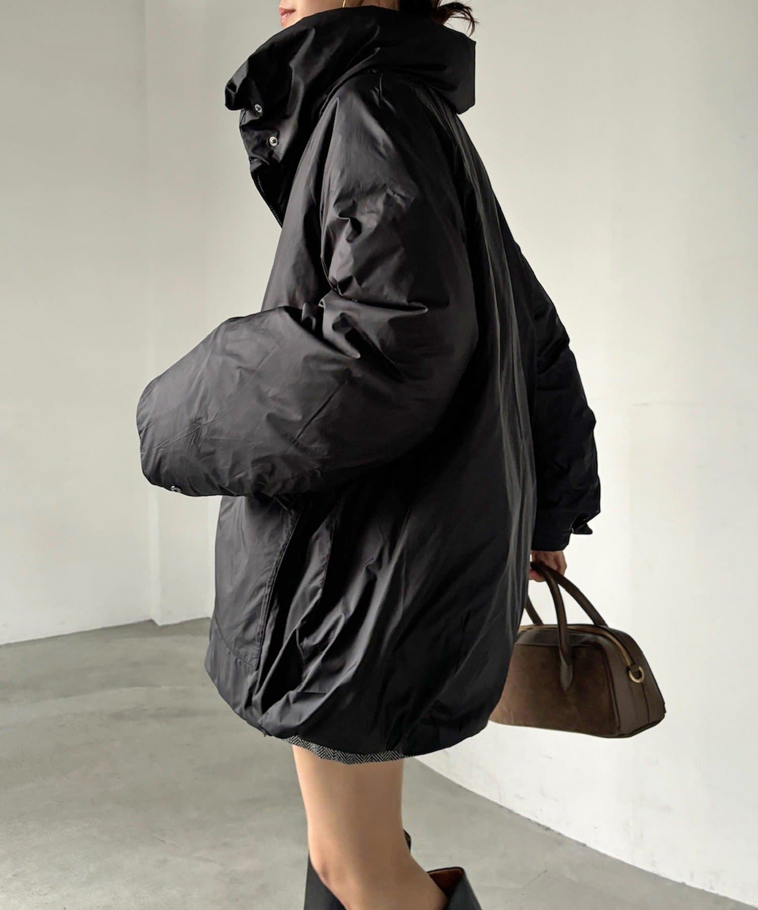 DOUDOU(ドゥドゥ) 裾ドロストダウン