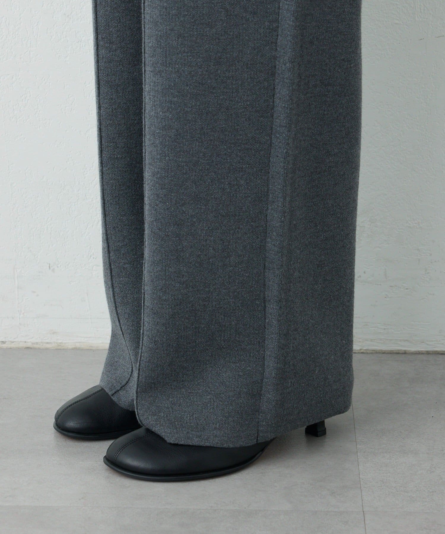 GALLARDAGALANTE(ガリャルダガランテ) 【WALANCE】刺繍ニットパンツ