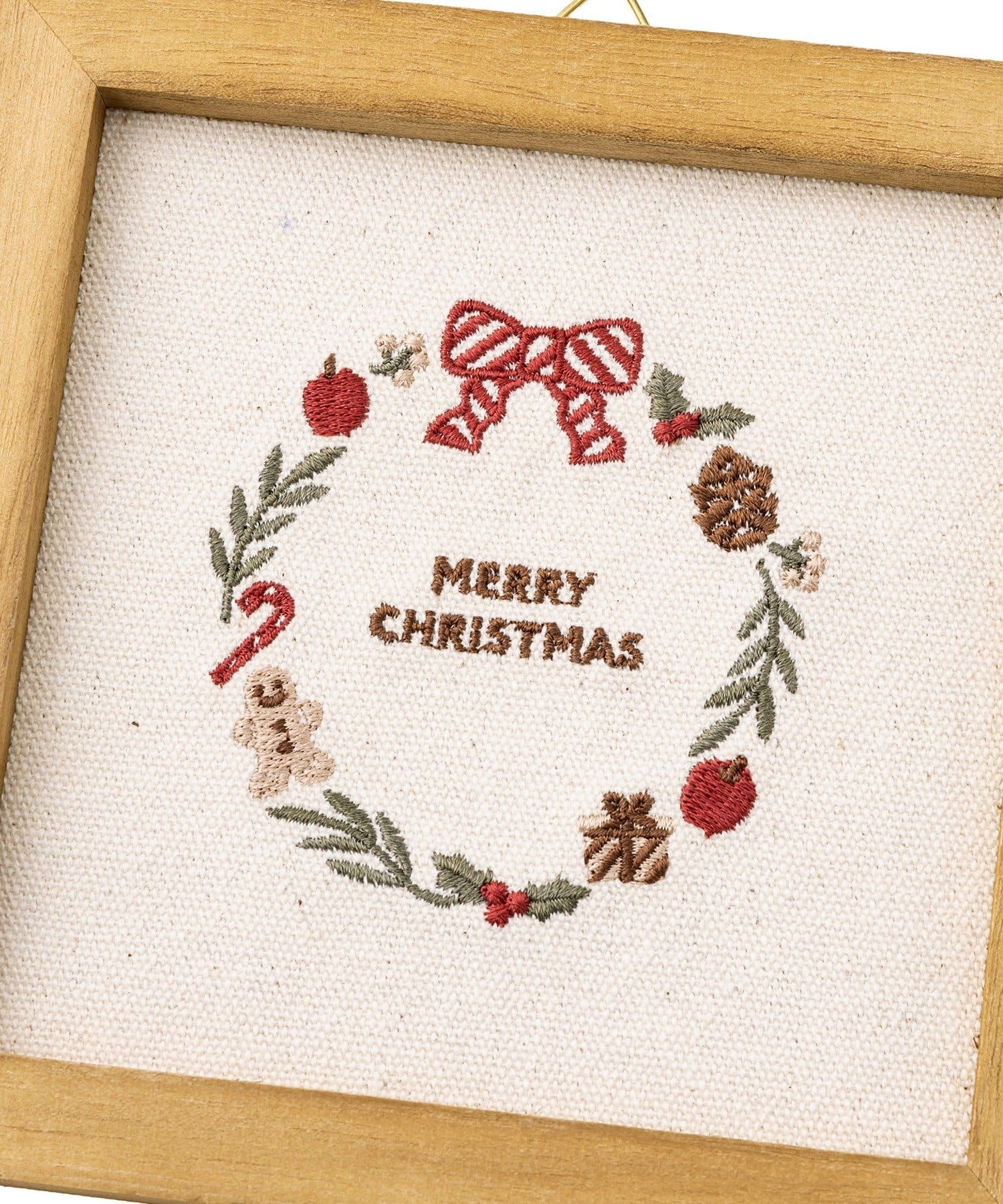 salut!(サリュ) クリスマスリース刺繍パネル／Christmas