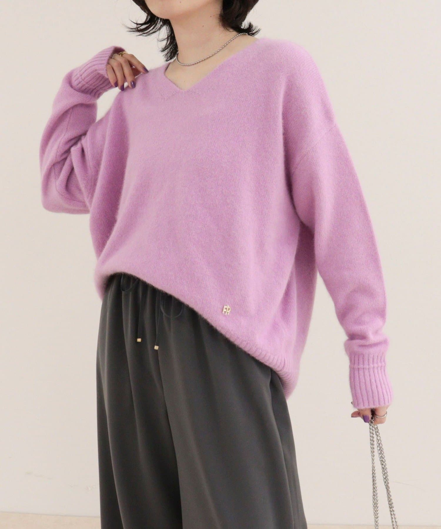FREDY & GLOSTER(フレディ アンド グロスター) FOX MIX Vネックニットプルオーバー