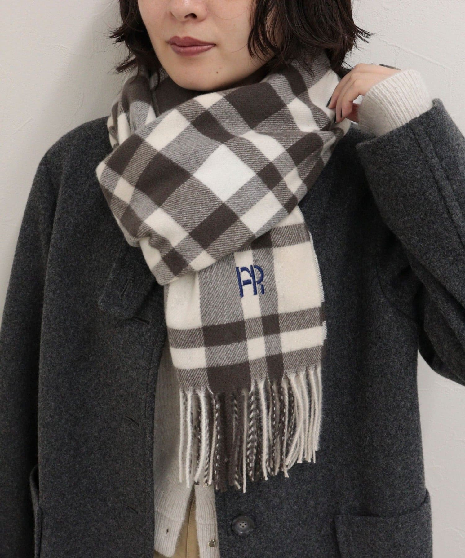 FREDY & GLOSTER(フレディ アンド グロスター) カシミヤタッチチェックストール
