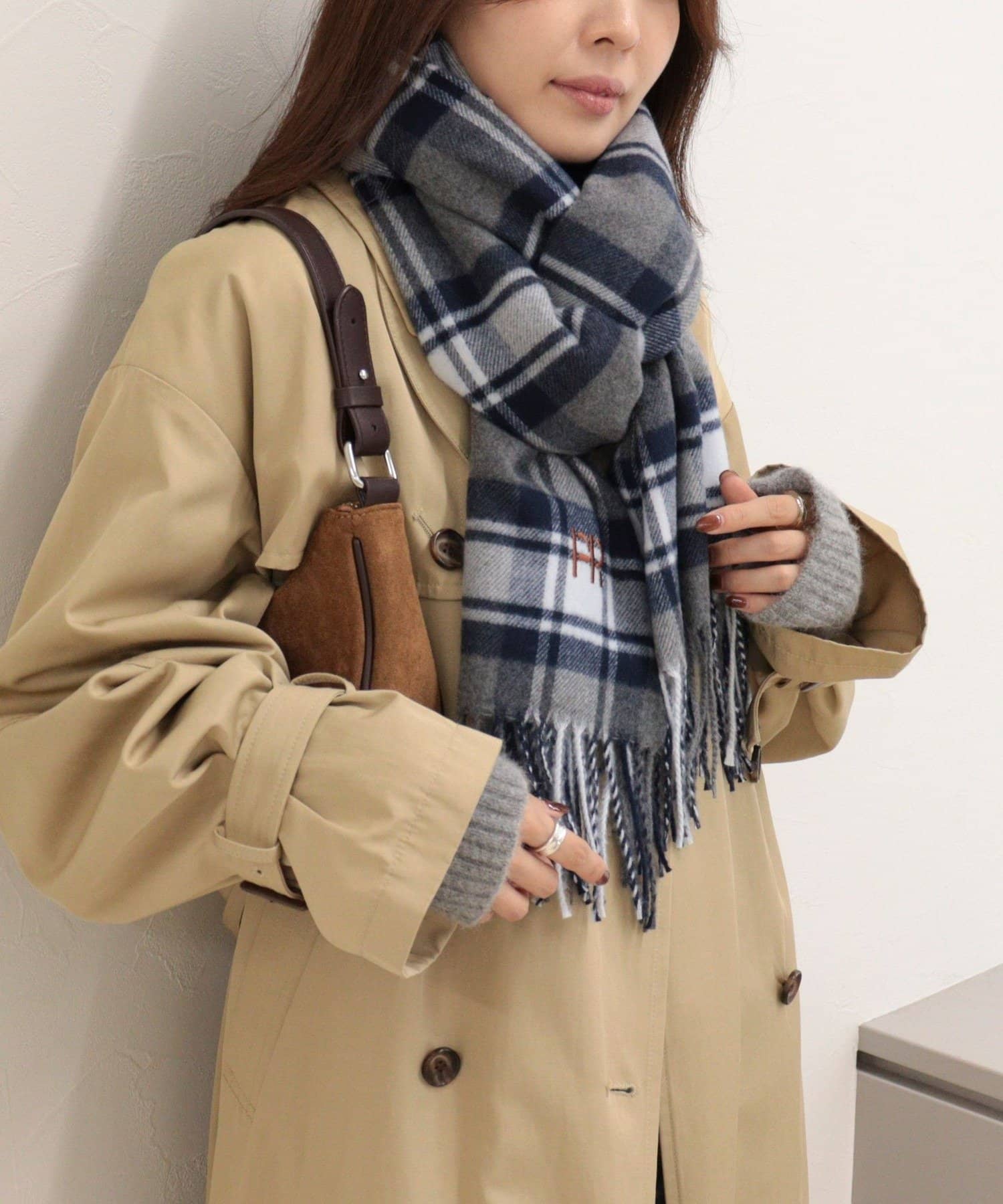FREDY & GLOSTER(フレディ アンド グロスター) カシミヤタッチチェックストール