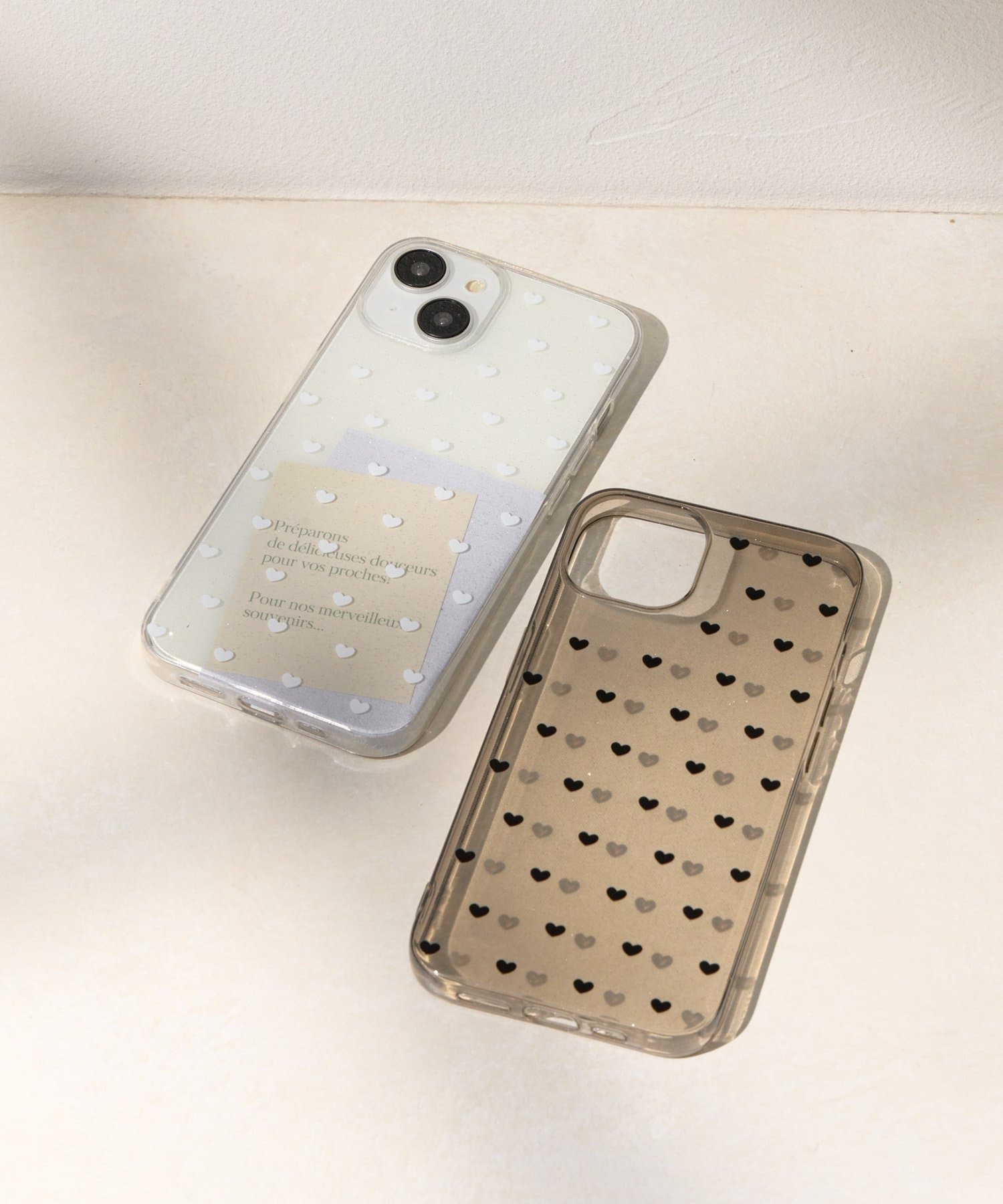 Lattice(ラティス) ラメハートドットスマホケース(iPhone13/14)