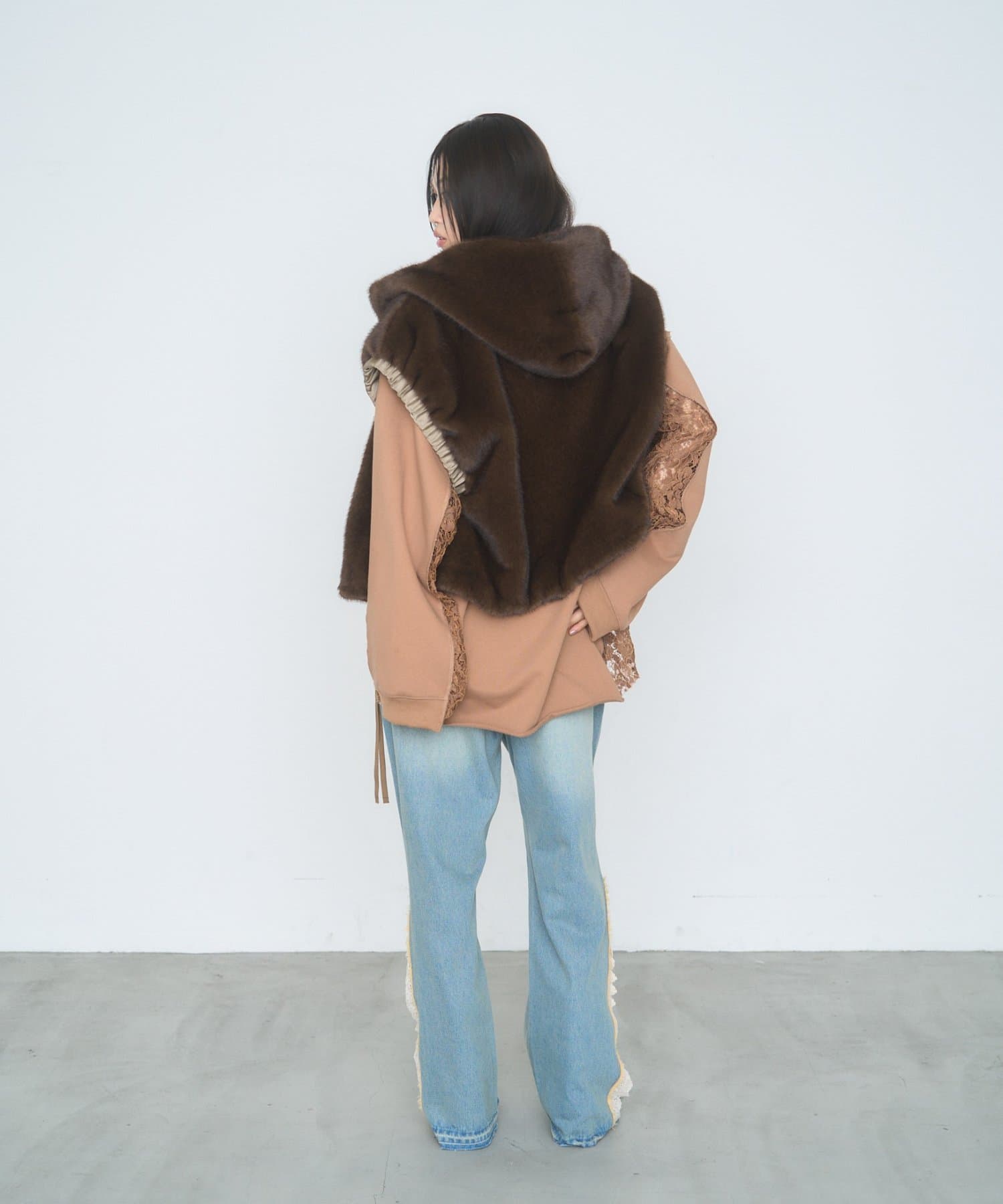 CIAOPANIC TYPY(チャオパニックティピー) 【26Winter展示会 出展商品】【etsinta】レースドッキングスキッパースウェット