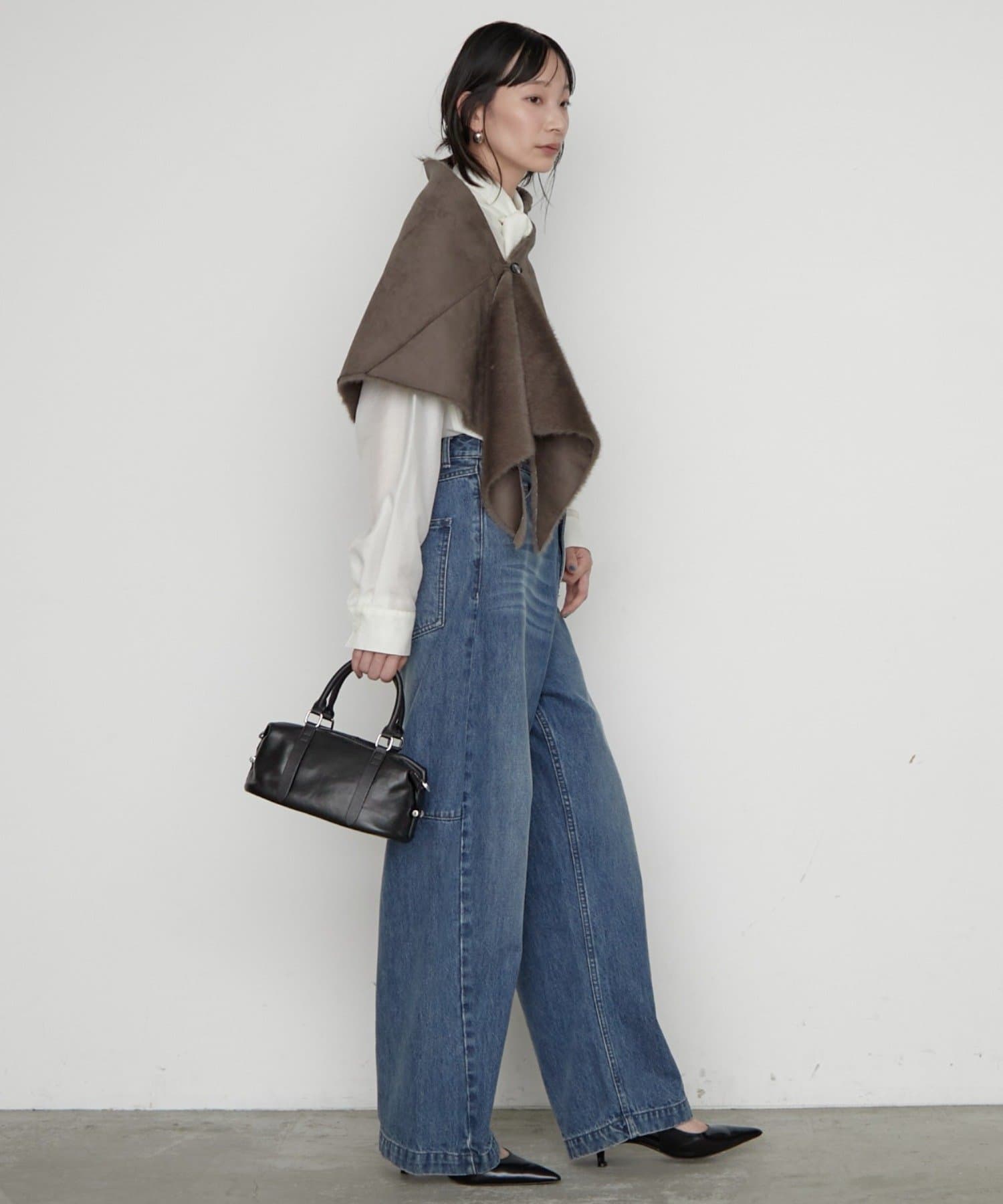 LOUNGEDRESS(ラウンジドレス) フェイクムートンリバーシブルストール