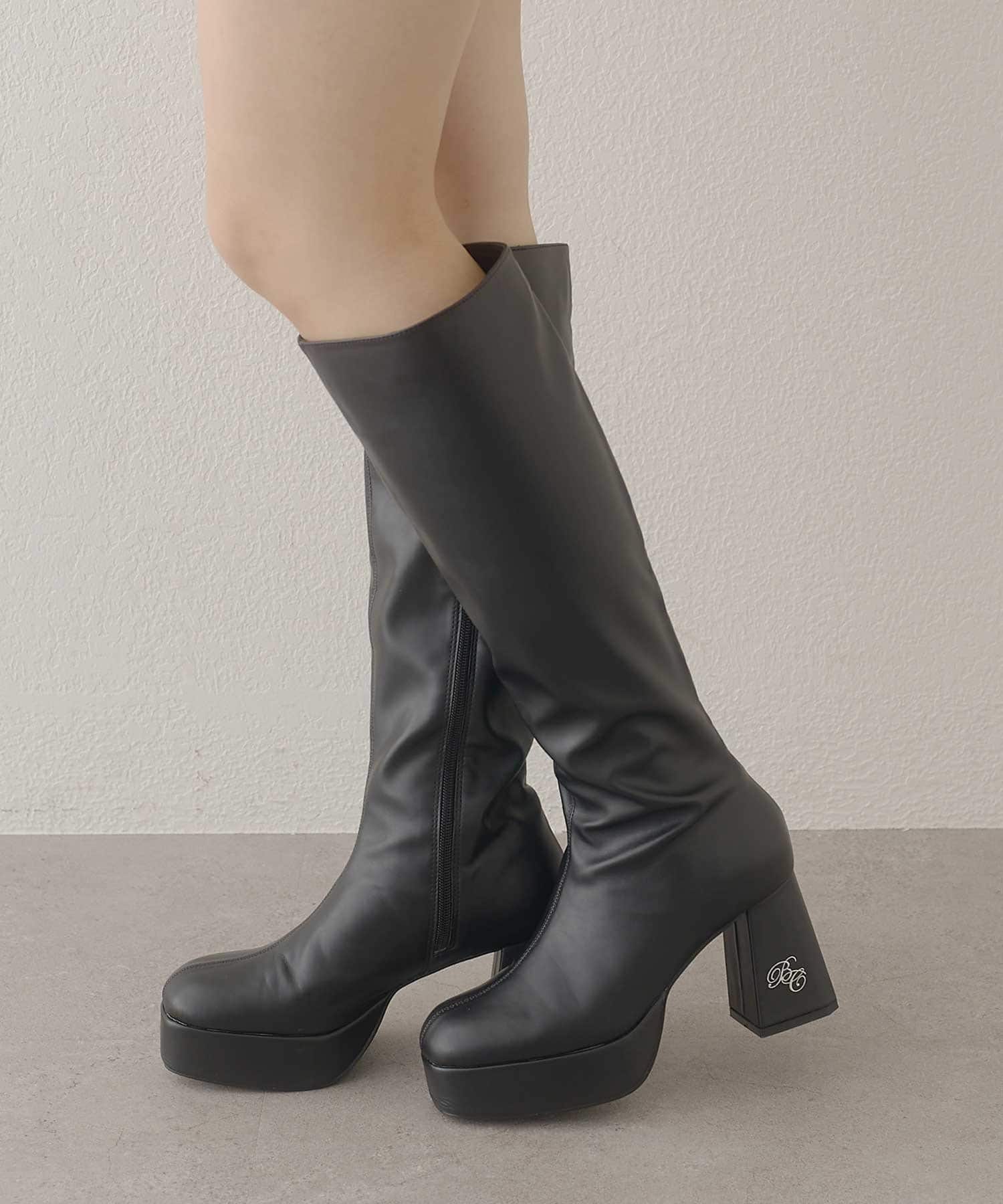 Belle Charme(ベルシャルム) BC Glitter Slim Long Boots
