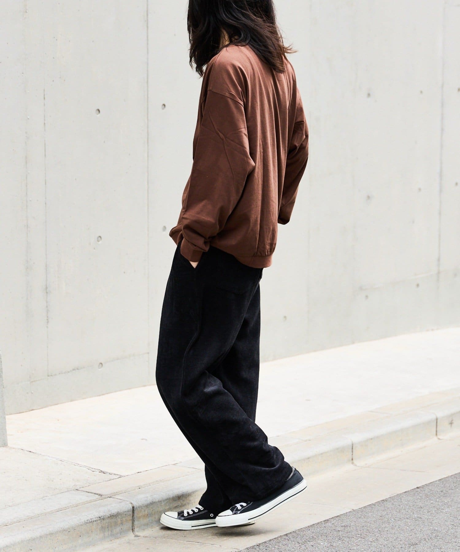 CIAOPANIC TYPY(チャオパニックティピー) 【UNISEX】モールタックストレートワイドパンツ