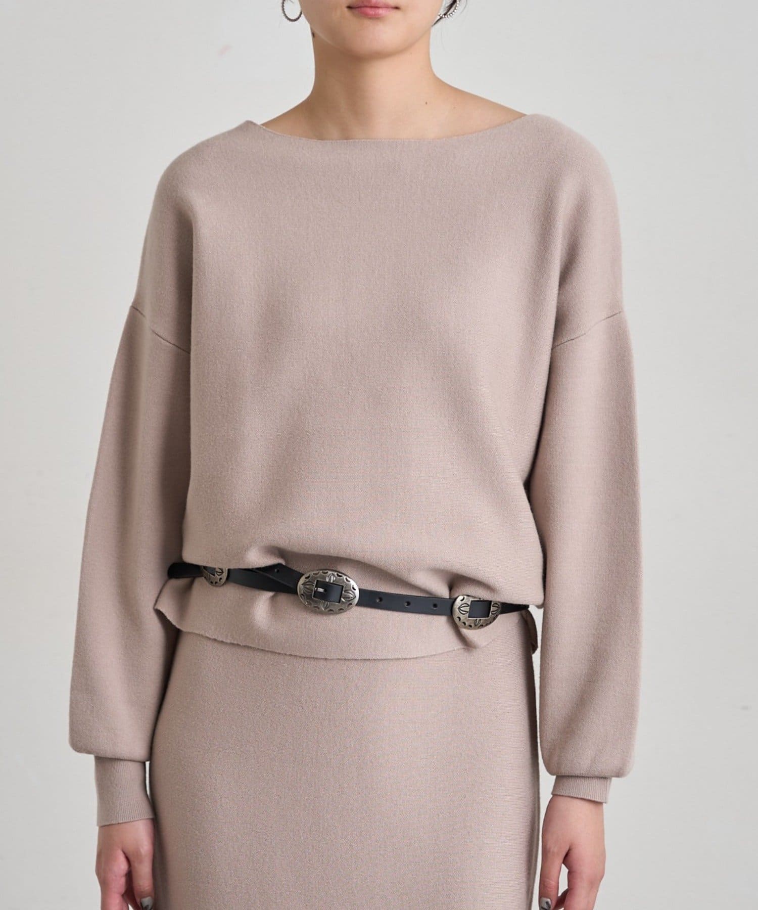 LOUNGEDRESS(ラウンジドレス) スウェットライクドルマンニット