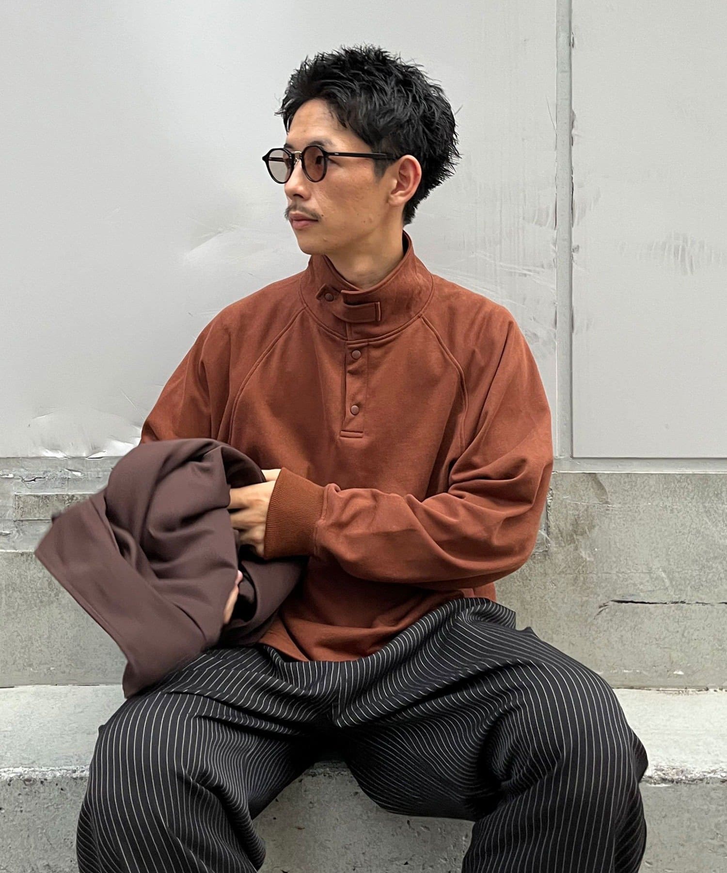 CIAOPANIC(チャオパニック) ストラップ付スウェットポロシャツ