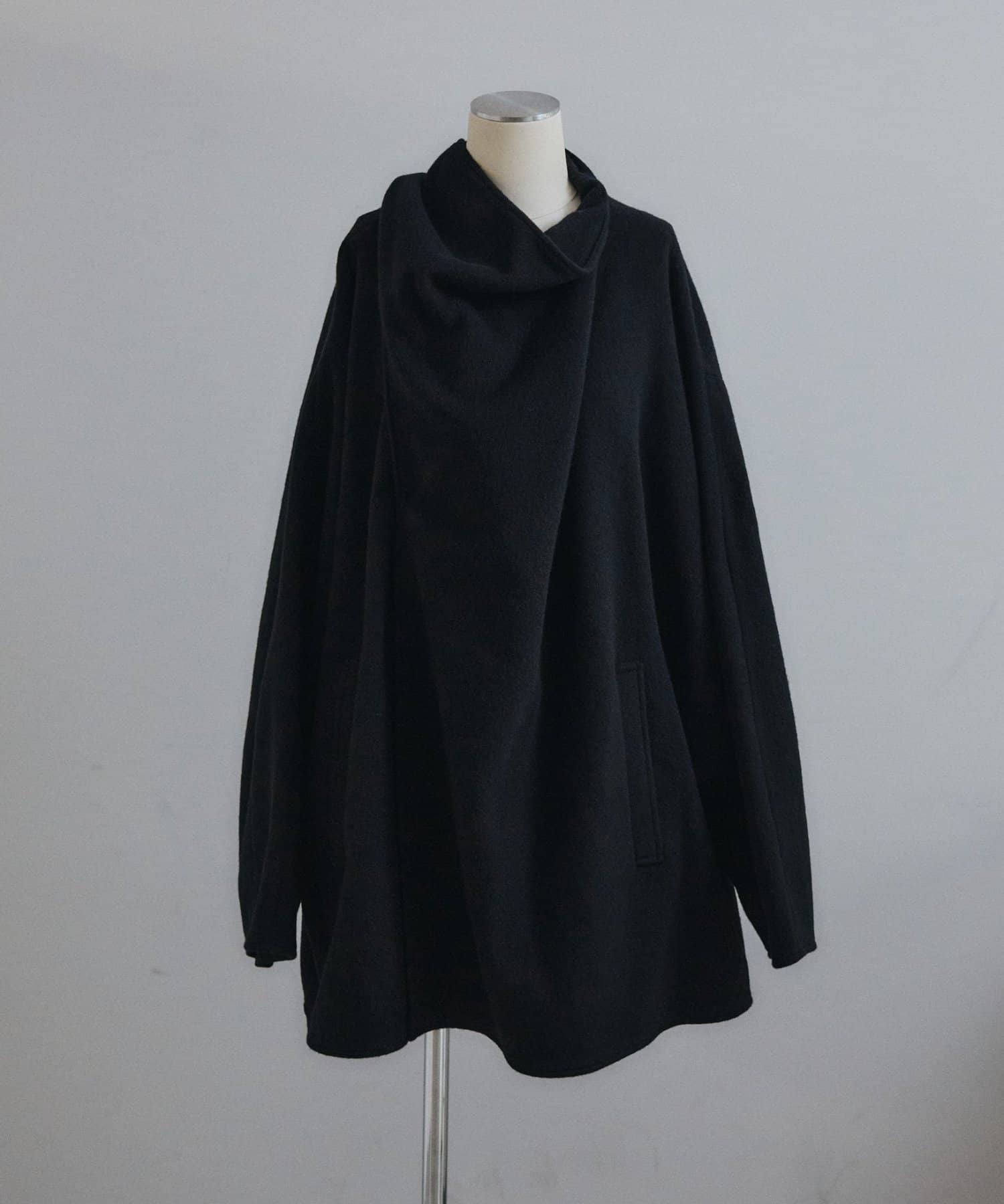 Pasterip(パセリ) Wrap wool harf coat