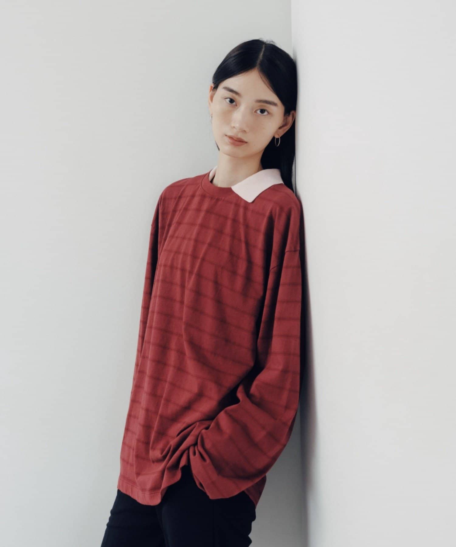 Pasterip(パセリ) Hand drawing border tee