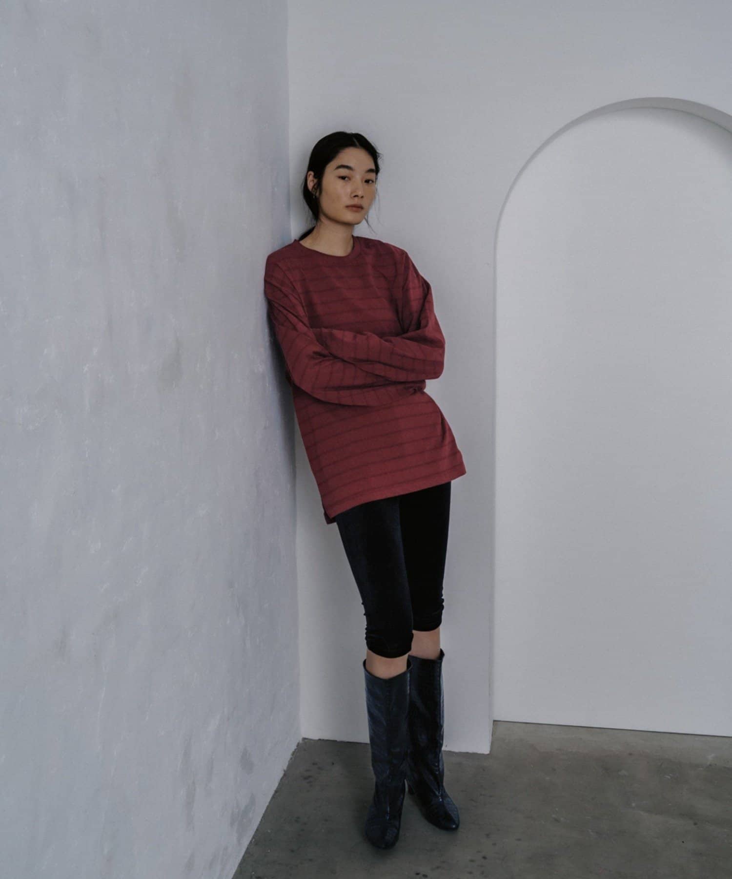 Pasterip(パセリ) Hand drawing border tee