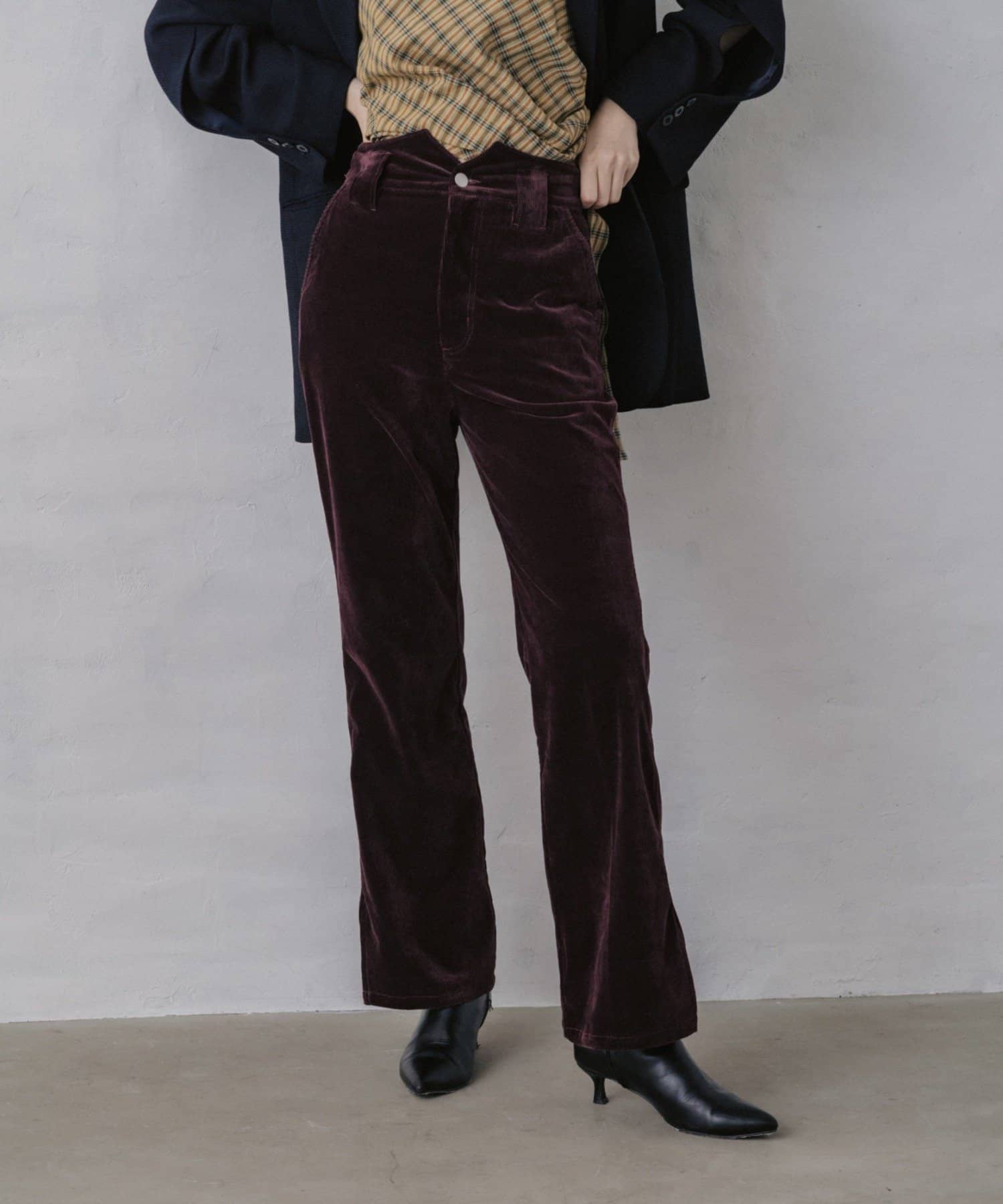 Pasterip(パセリ) Corduroy easy slacks