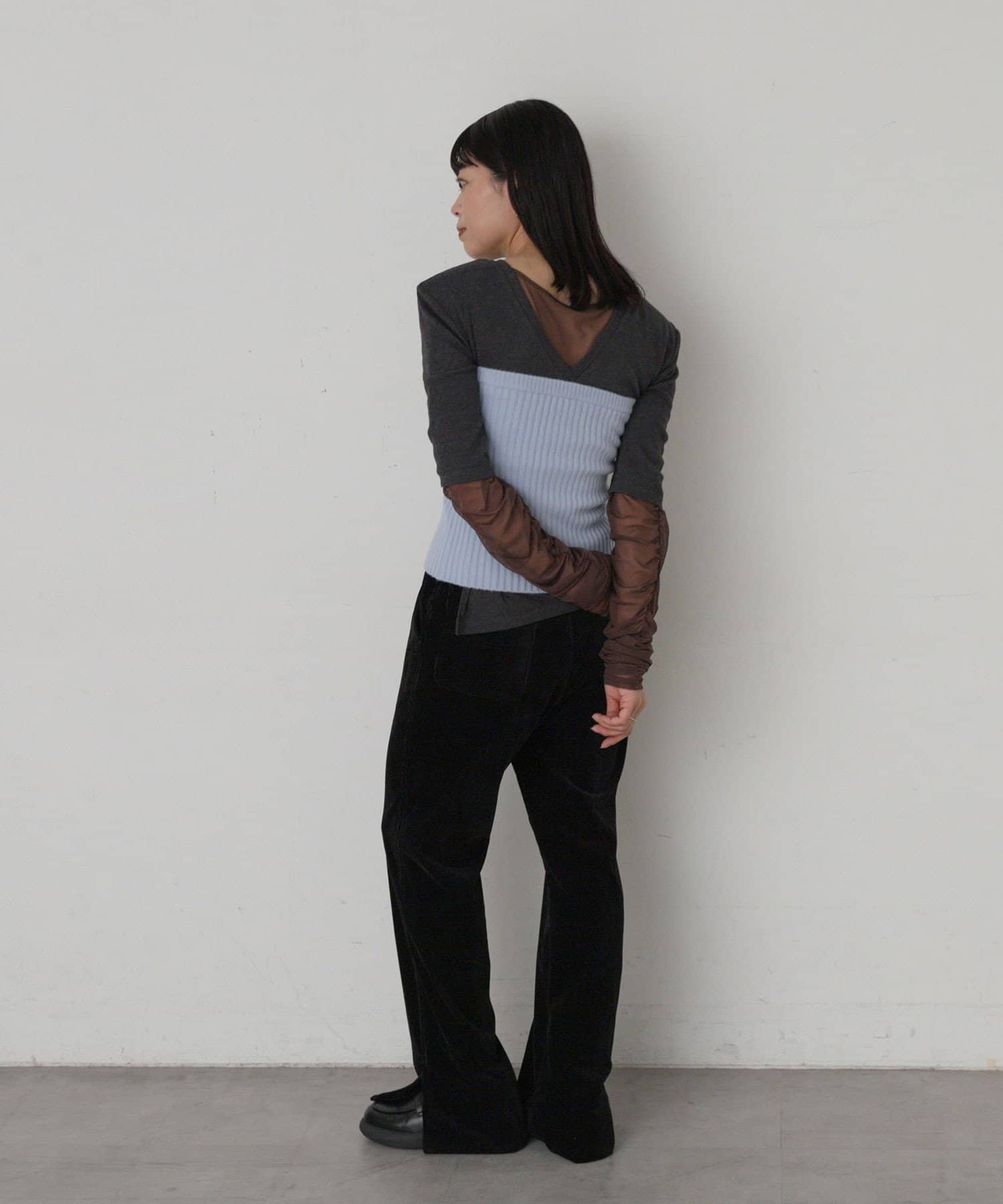 Pasterip(パセリ) Corduroy easy slacks