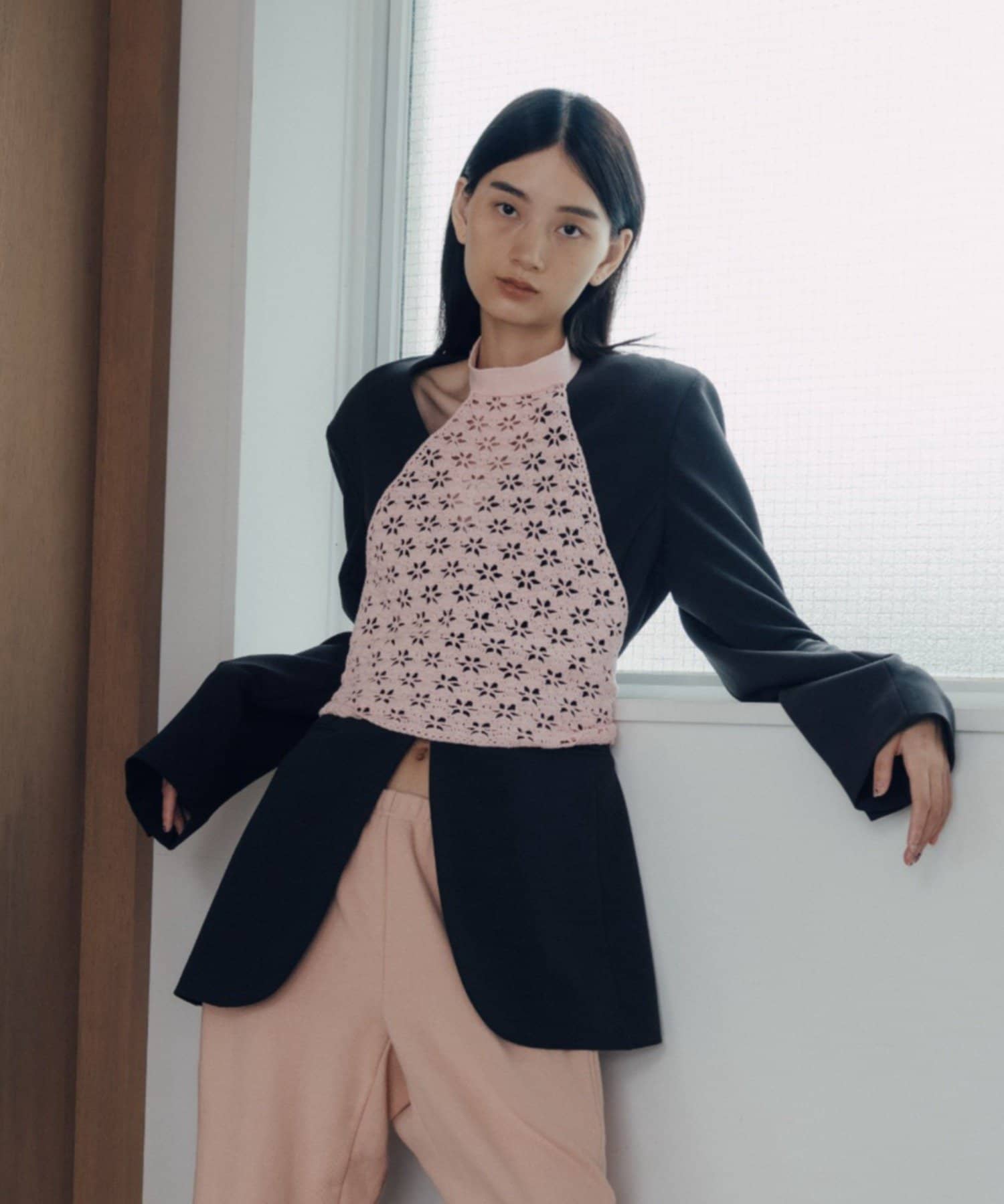 Pasterip(パセリ) Flower eyelet bustier
