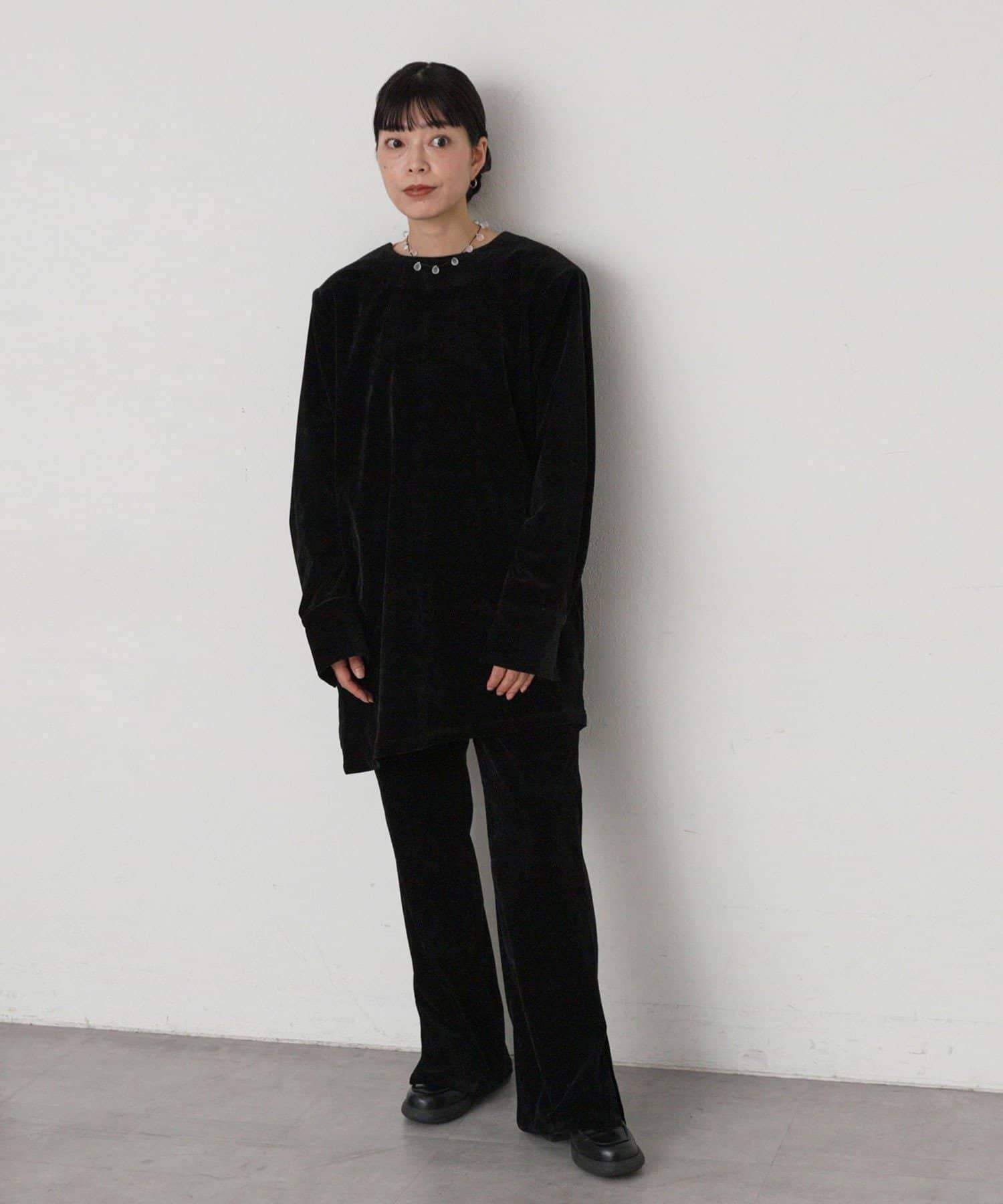 Pasterip(パセリ) Corduroy pad mini dress