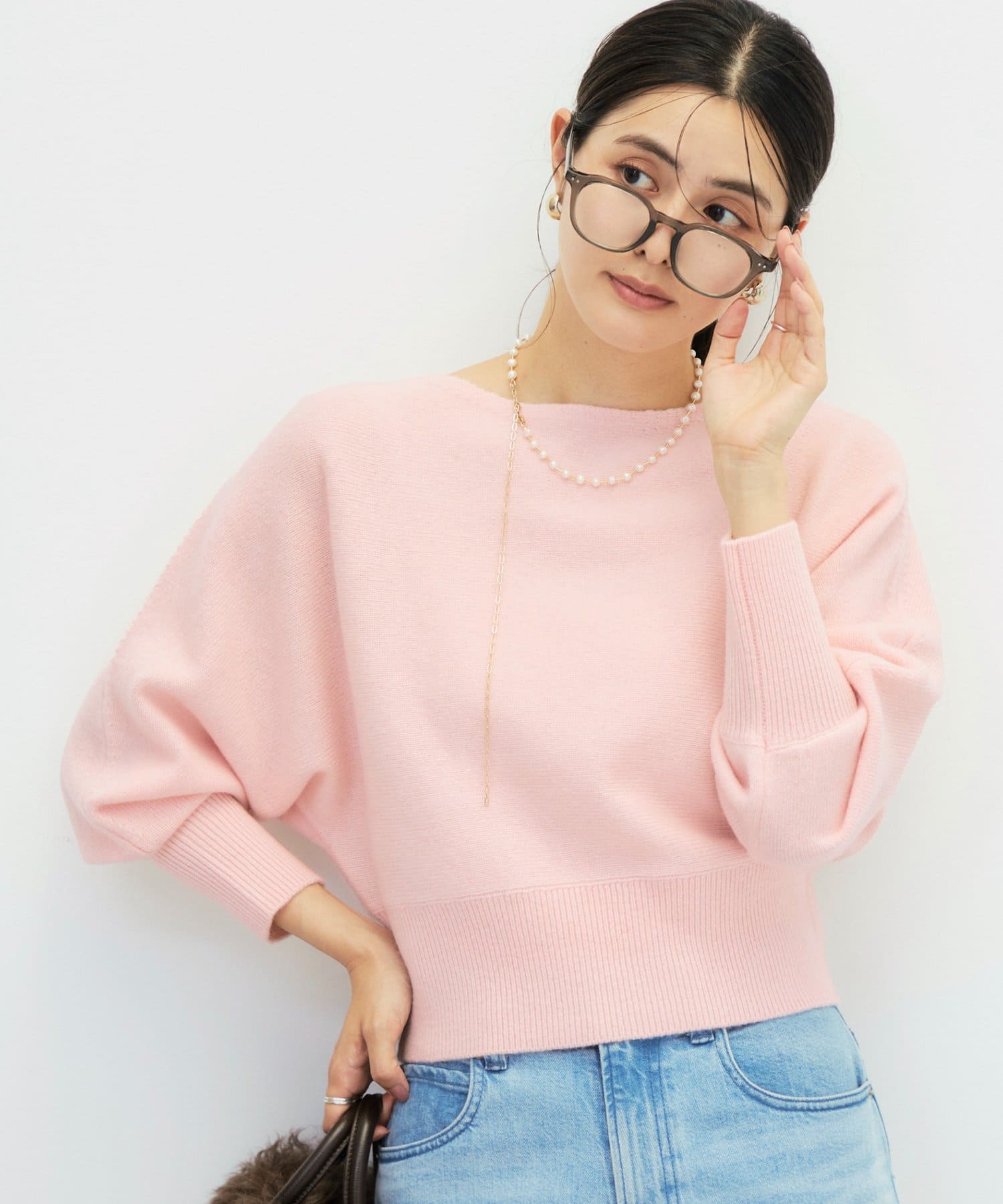 NOLLEY'S(ノーリーズ) 【BECシリーズ】カシミヤ混紡毛ショート丈プルオーバー