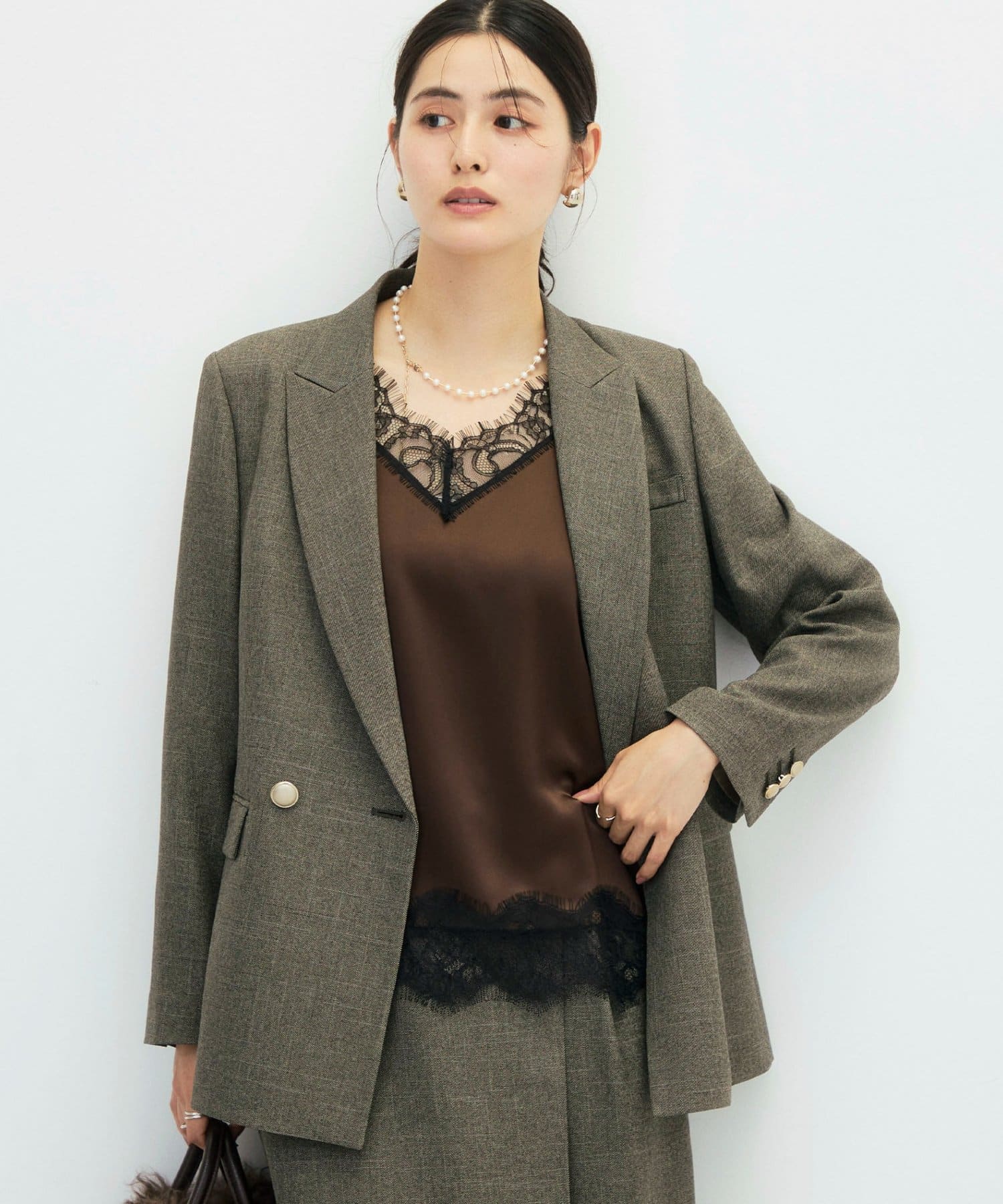 NOLLEY'S(ノーリーズ) 《セットアップ対応》シャークダブルジャケット