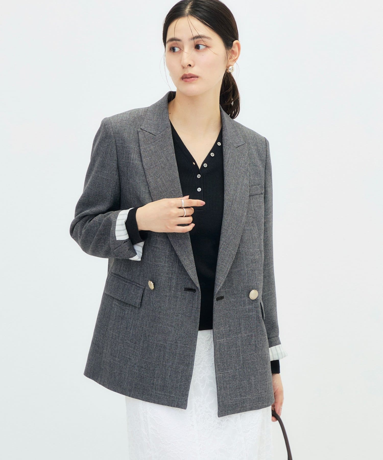 NOLLEY'S(ノーリーズ) 《セットアップ対応》シャークダブルジャケット