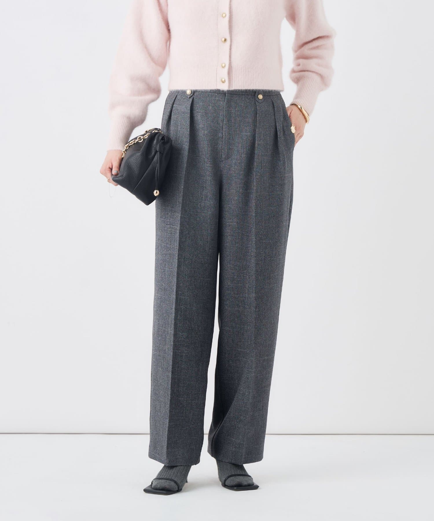 NOLLEY'S(ノーリーズ) 《セットアップ対応》シャークワイドパンツ